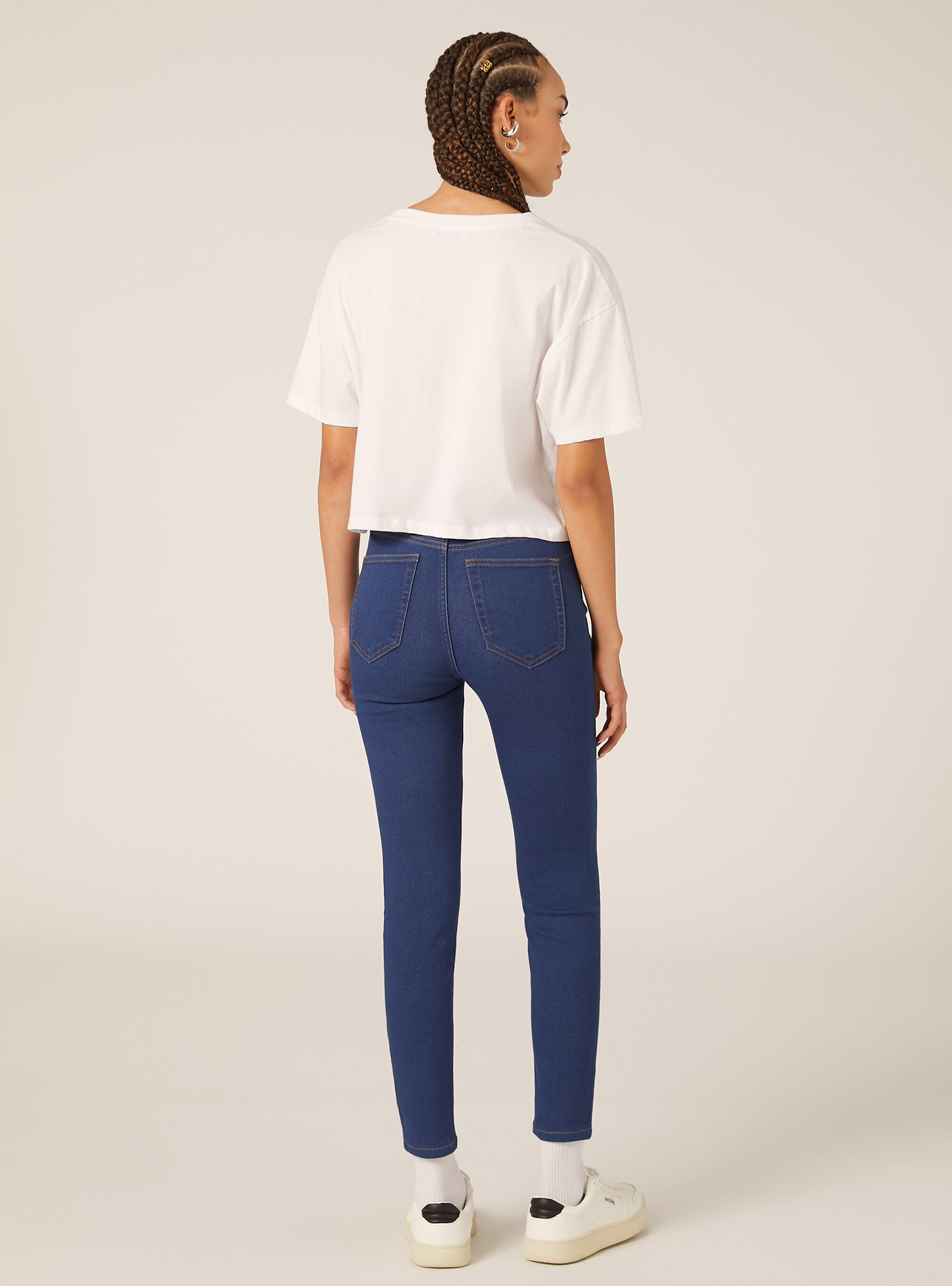 Jean skinny en denim stretch, C272 BLUE