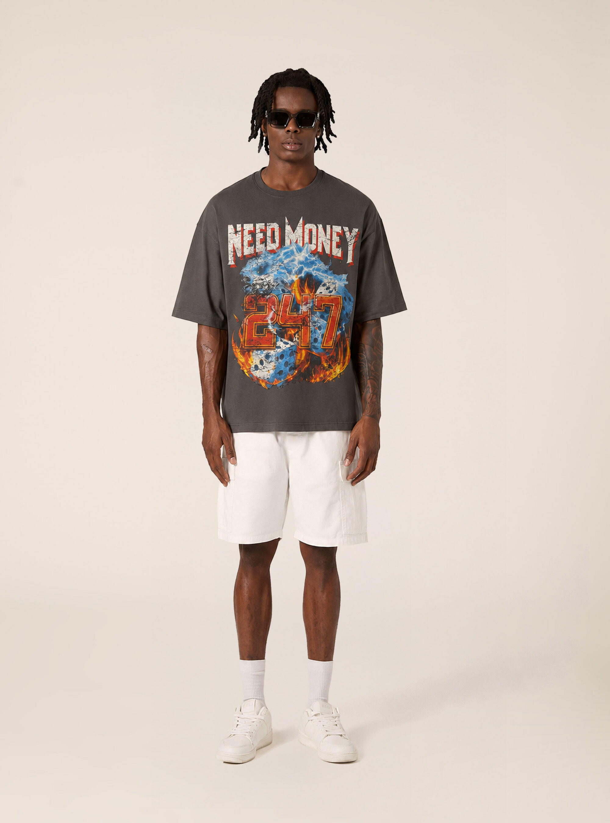 T-shirt  stampa need money 247