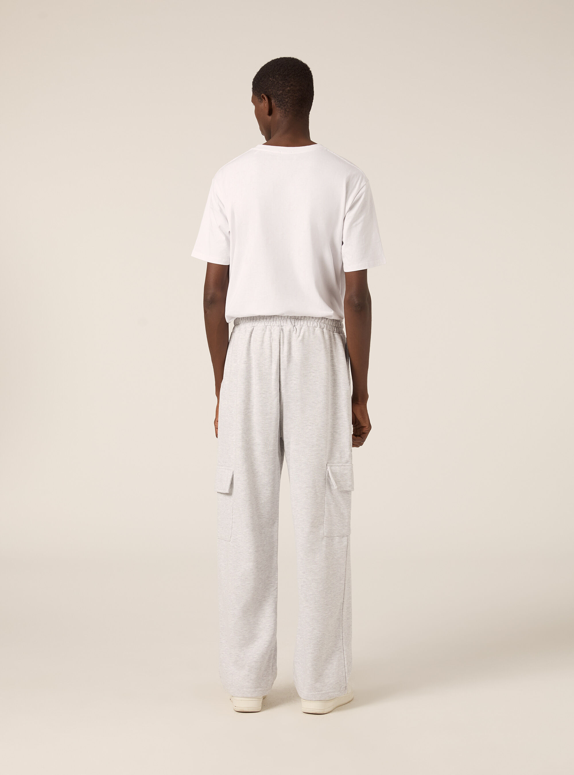 Loose-fit joggers with large pockets, MGY3 GREY MEL LIGHT