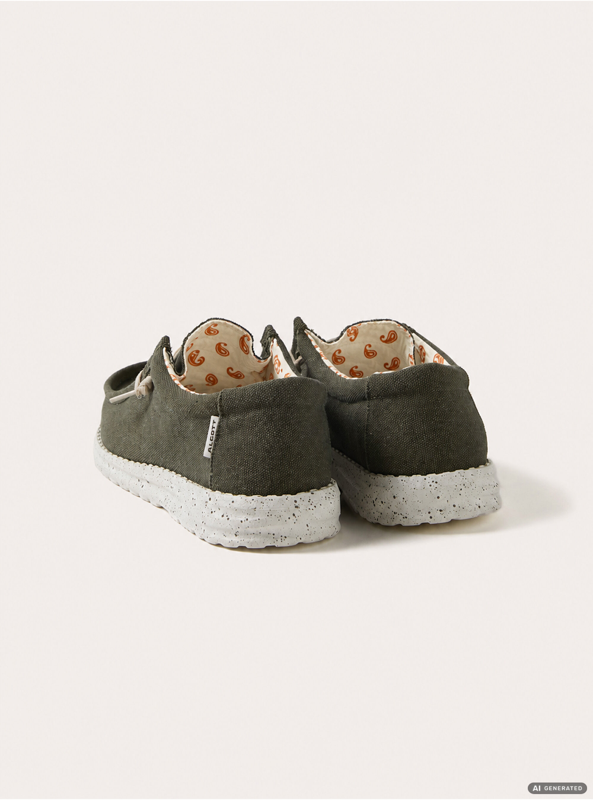 Zapatos Mocas&iacute;n de Lona con Cordones, KY2 KAKY MEDIUM