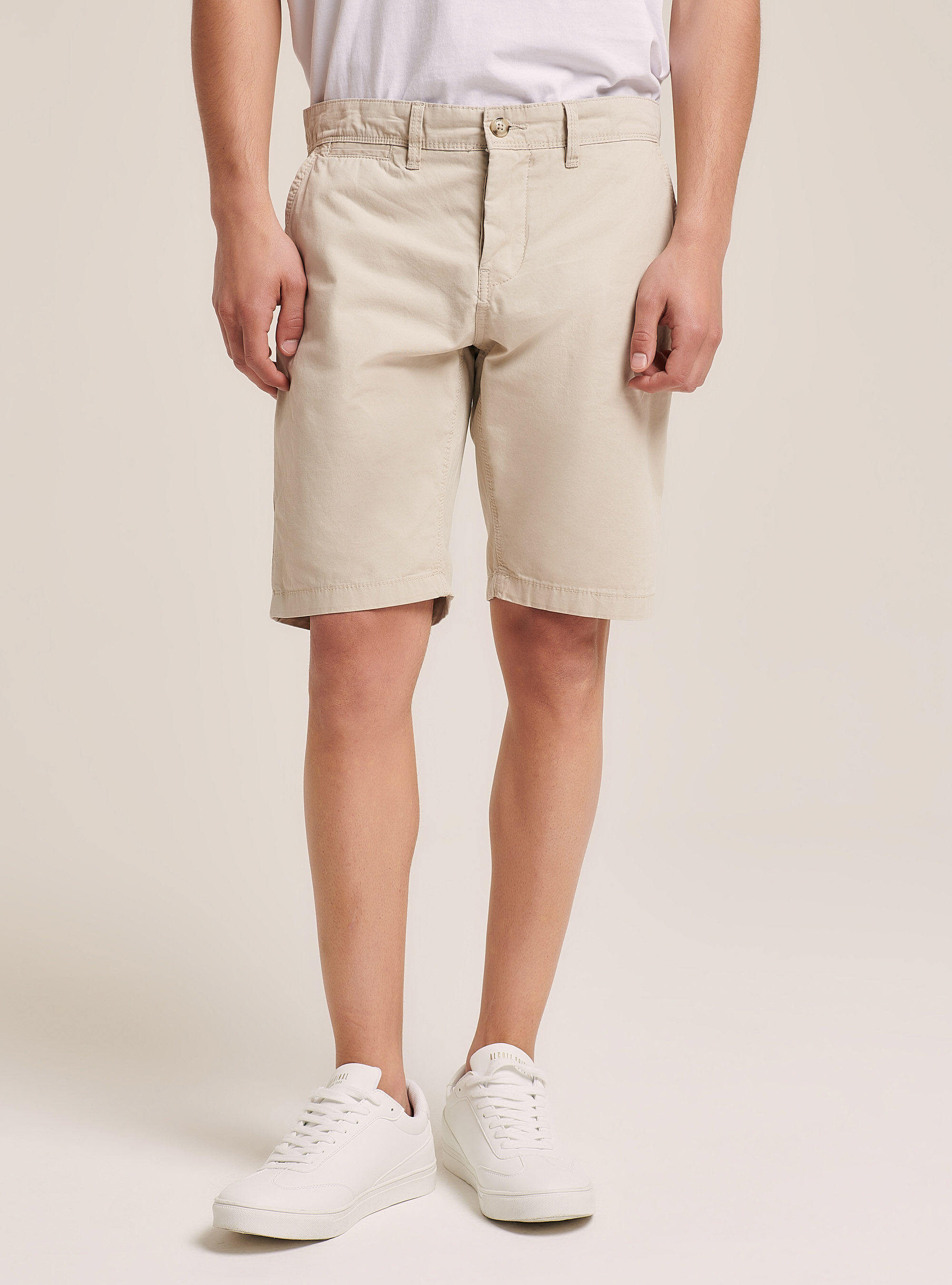 Bermuda in canvas skinny fit | Alcott | Bermuda Uomo