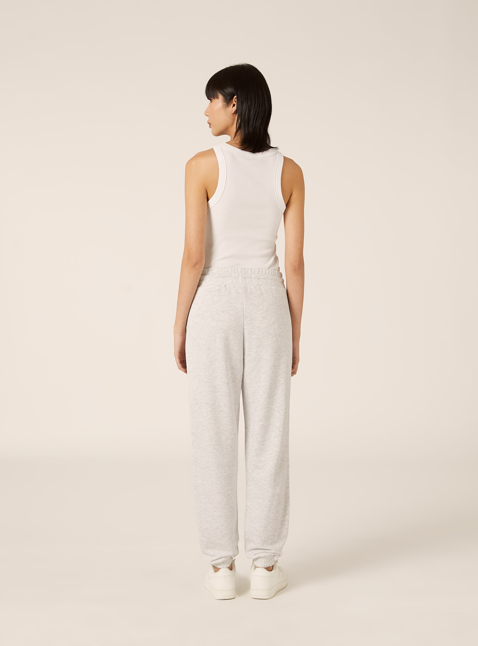 Jogginghose aus Sweatshirtstoff, MGY3 GREY MEL LIGHT