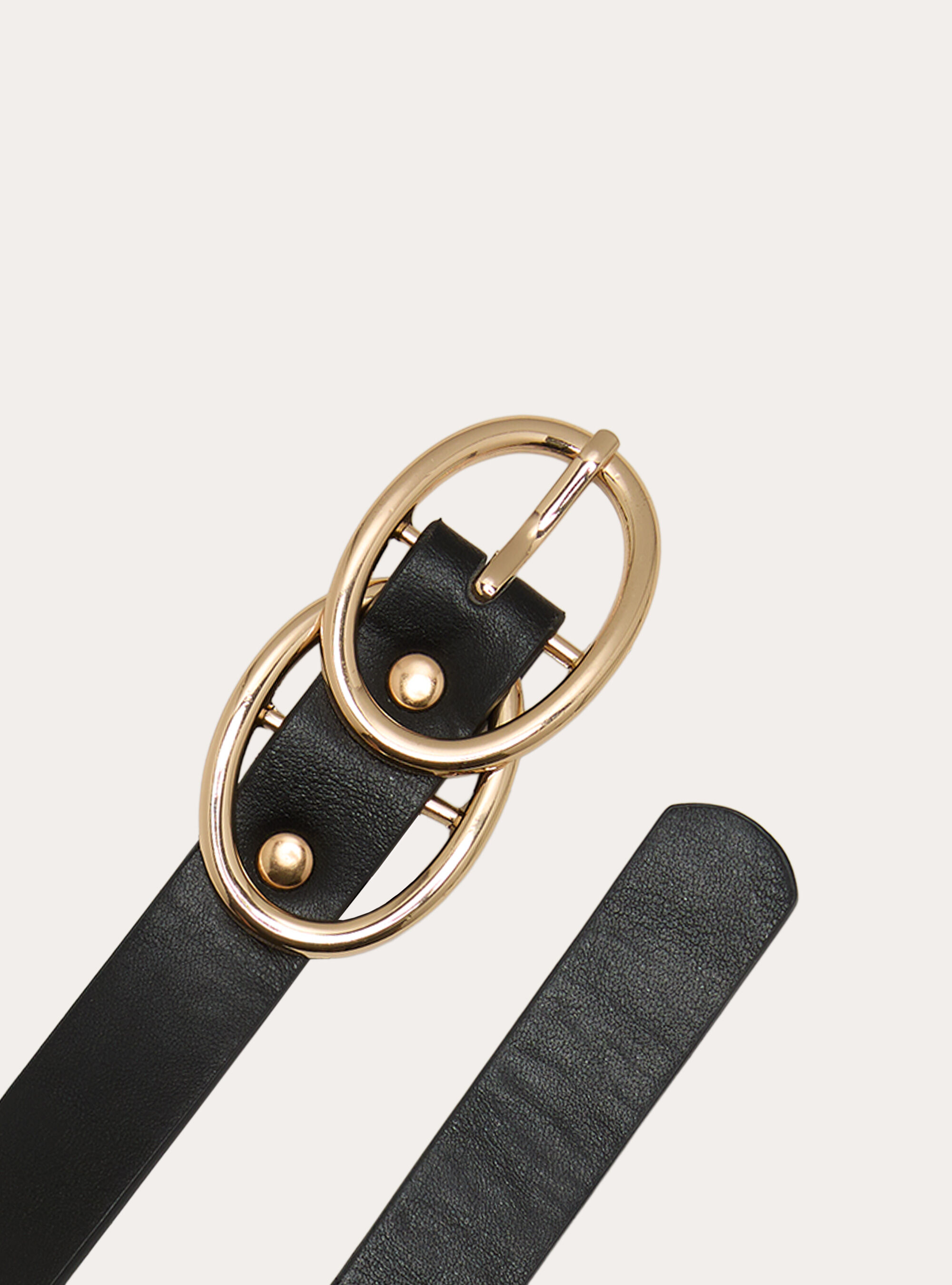 Ceinture a double boucle anneau