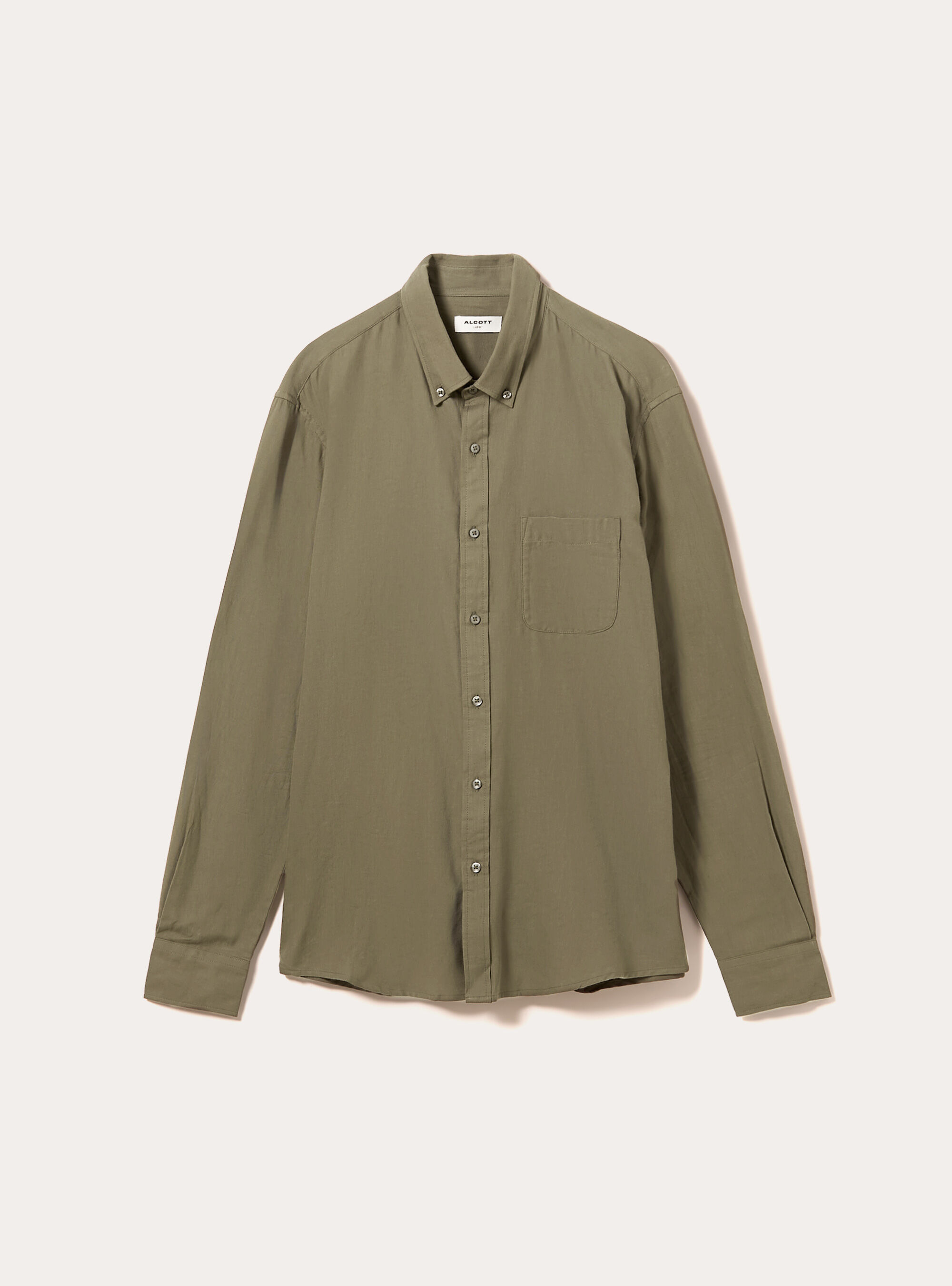 Chemise en flanelle coupe classique, KY1 KAKY DARK