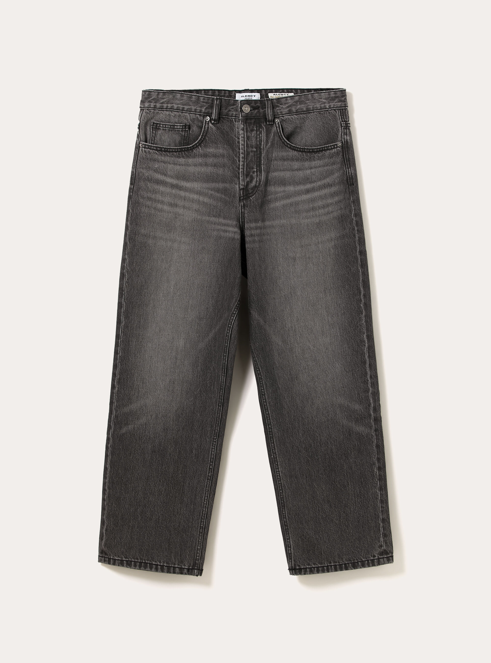 Jeans mit geradem Schnitt, D000 BLACK