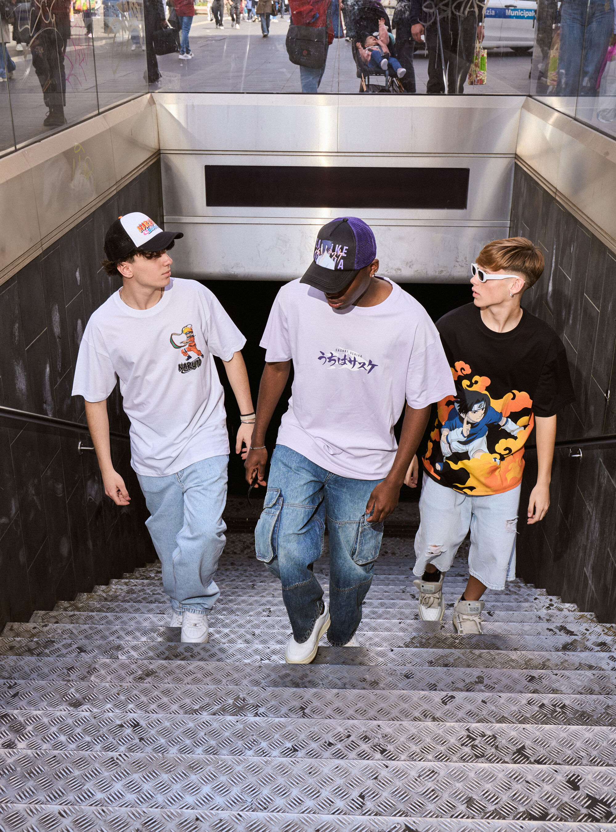 Naruto / Alcott-T-Shirt in &Uuml;bergr&ouml;&szlig;e, LC3 LILLAC LIGHT