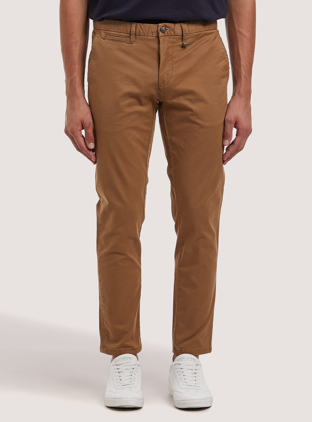 Pantaloni chinos in cotone twill stretch