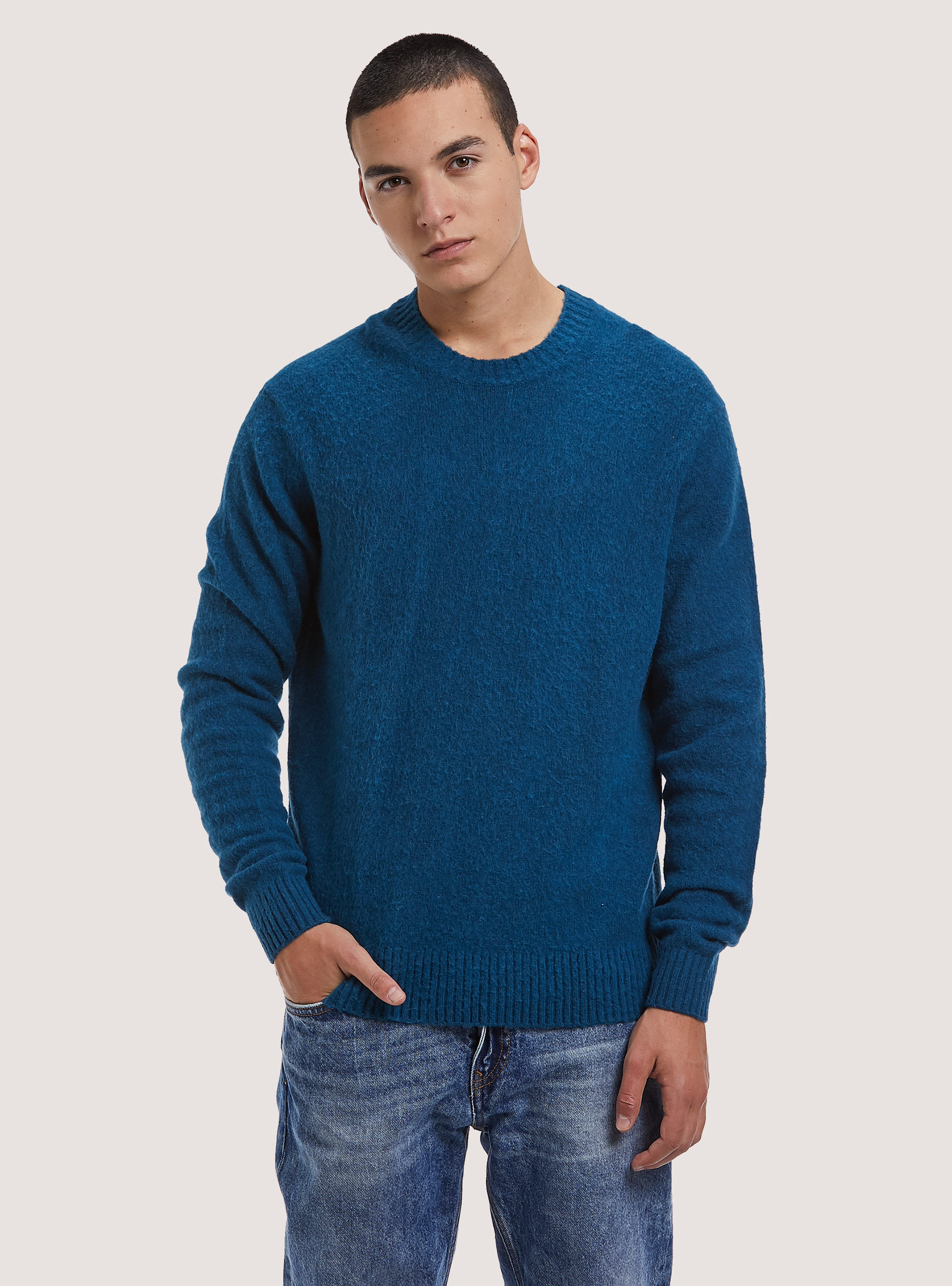 Wool sales blend pullover