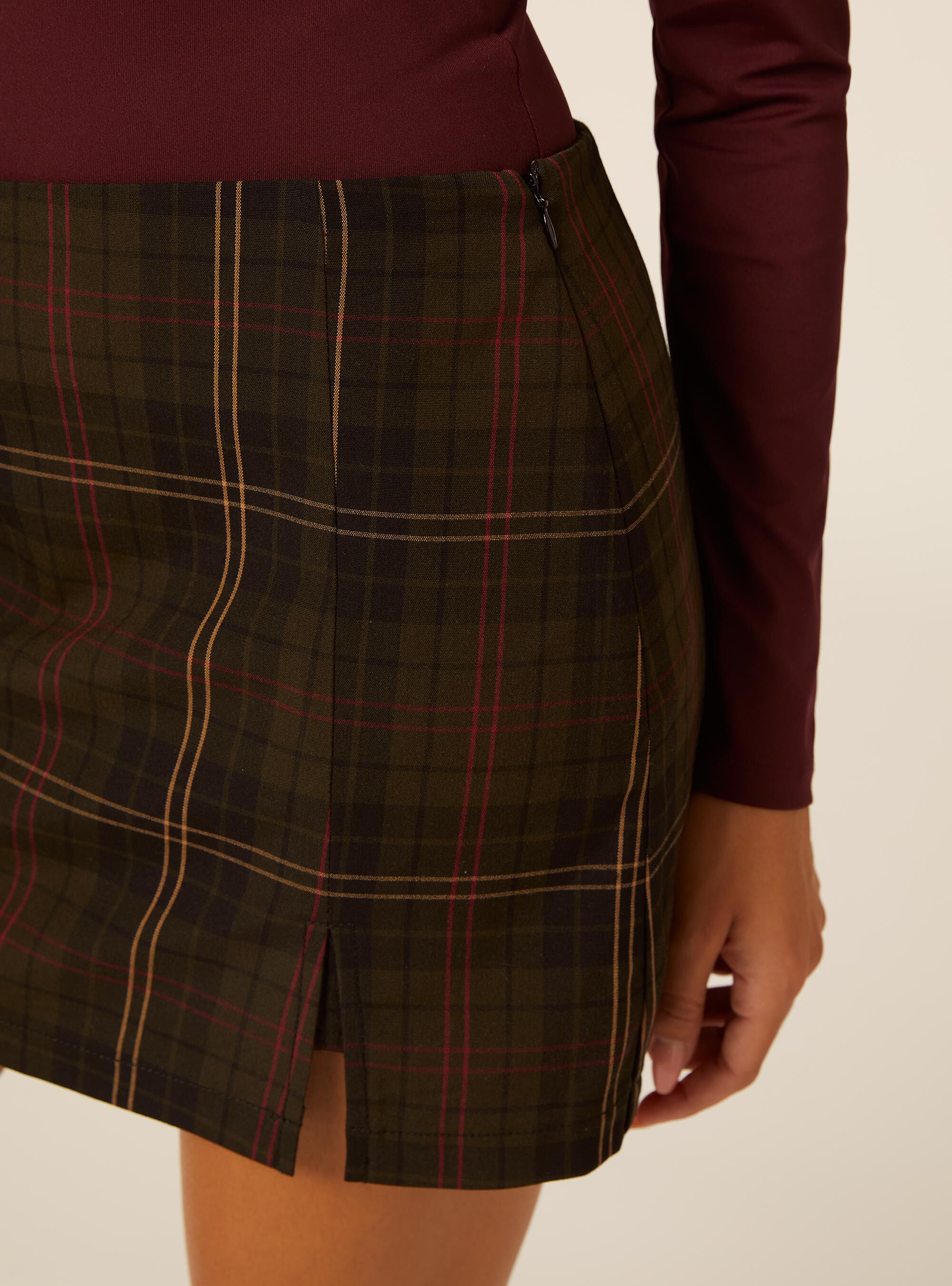 Skort mini a fantasia, CHECKS