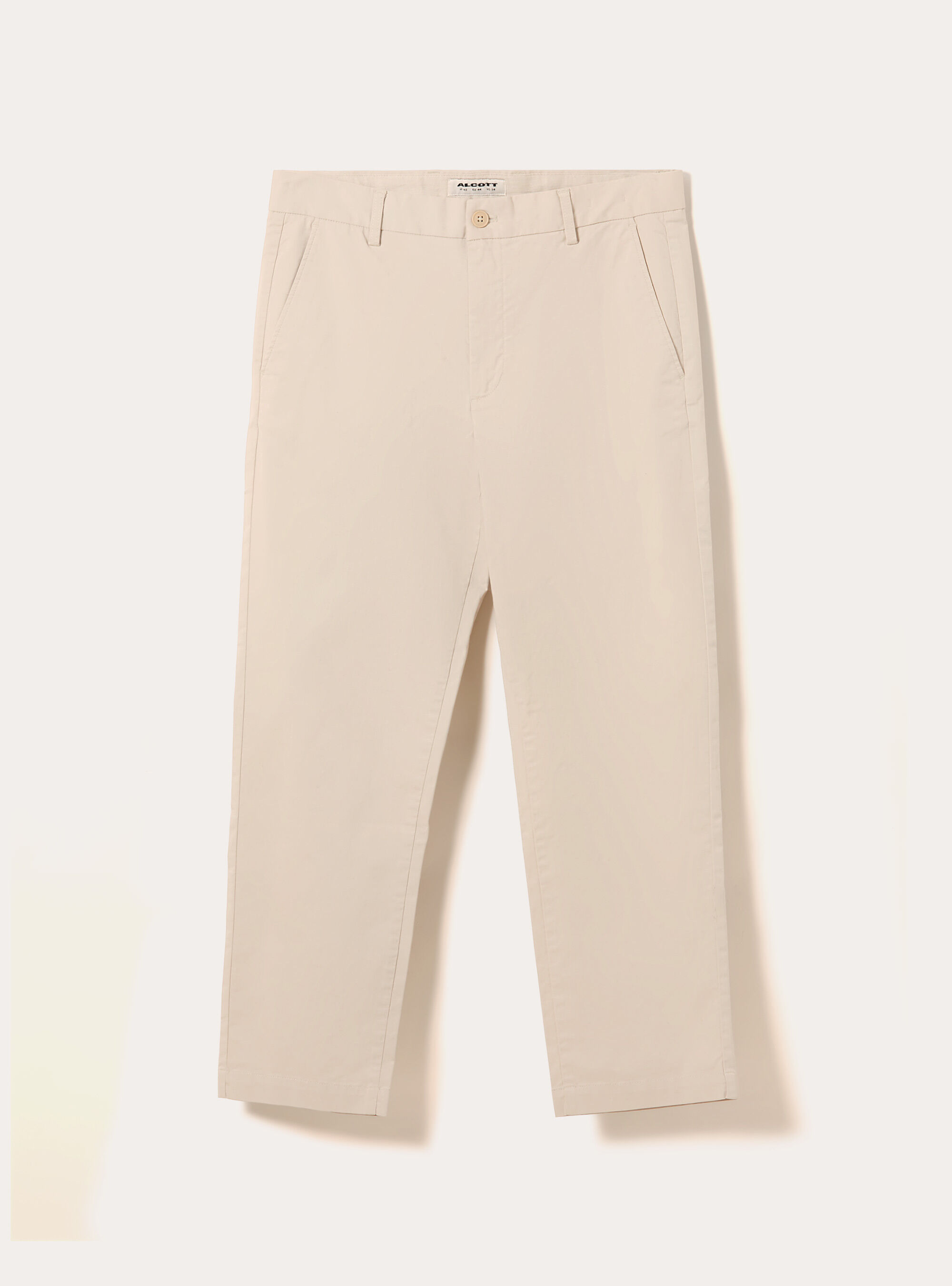 Pantaloni chino twill stretch slim fit, BG3 BEIGE LIGHT