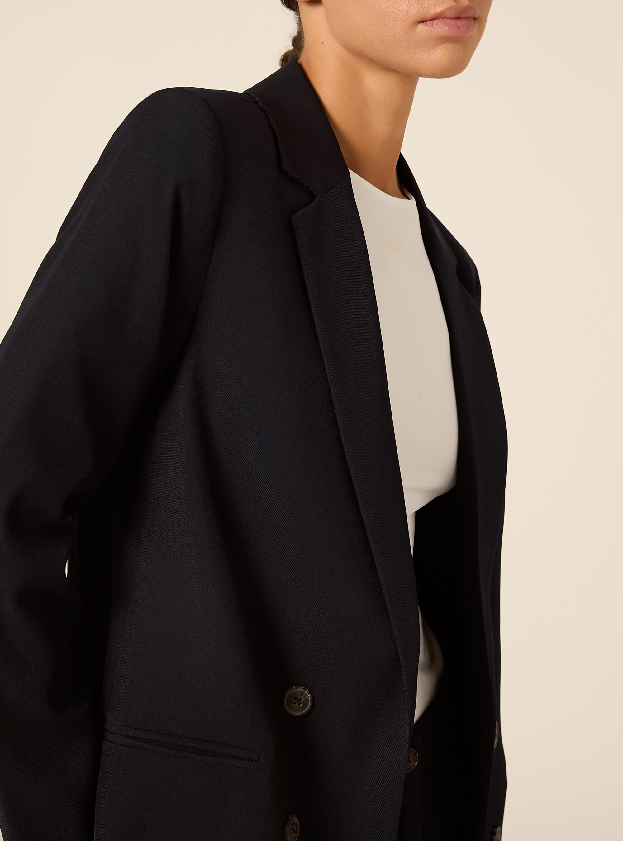 Giacca basic aperto doppiopetto, NA2 NAVY MEDIUM