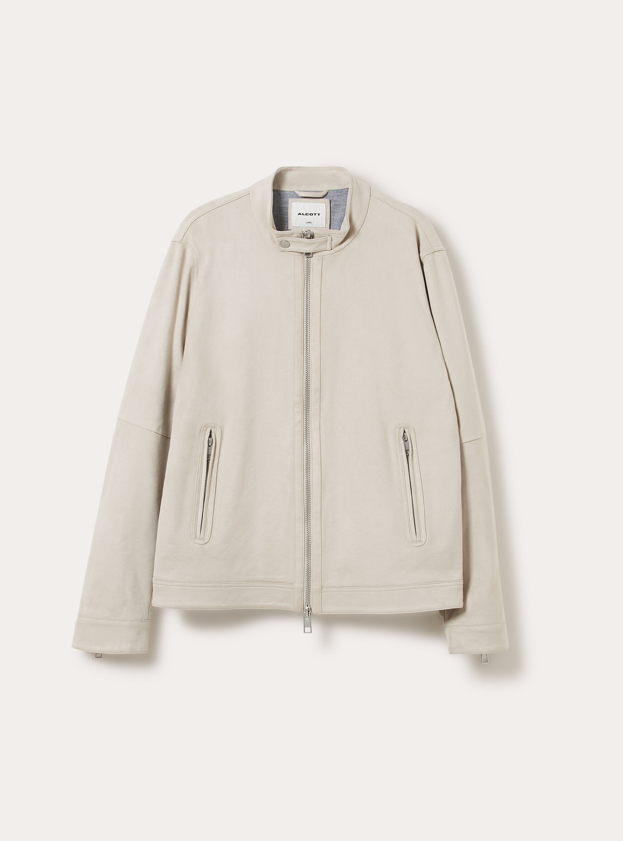 Giubbino effetto suede basico, CR3 CREAM LIGHT