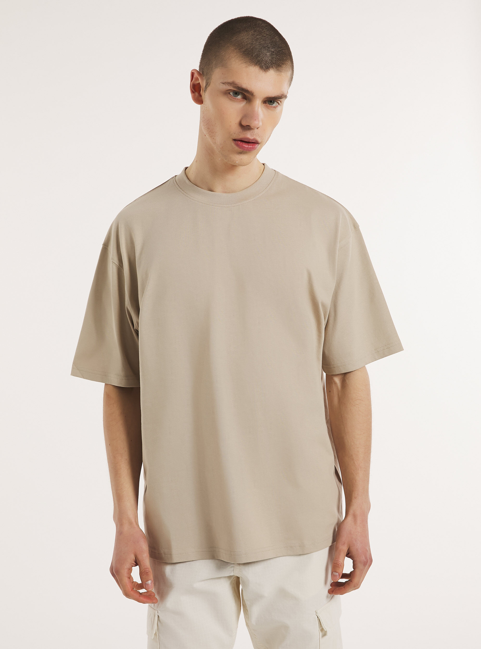 Boxy fit cotton t shirt Alcott Men s T Shirt
