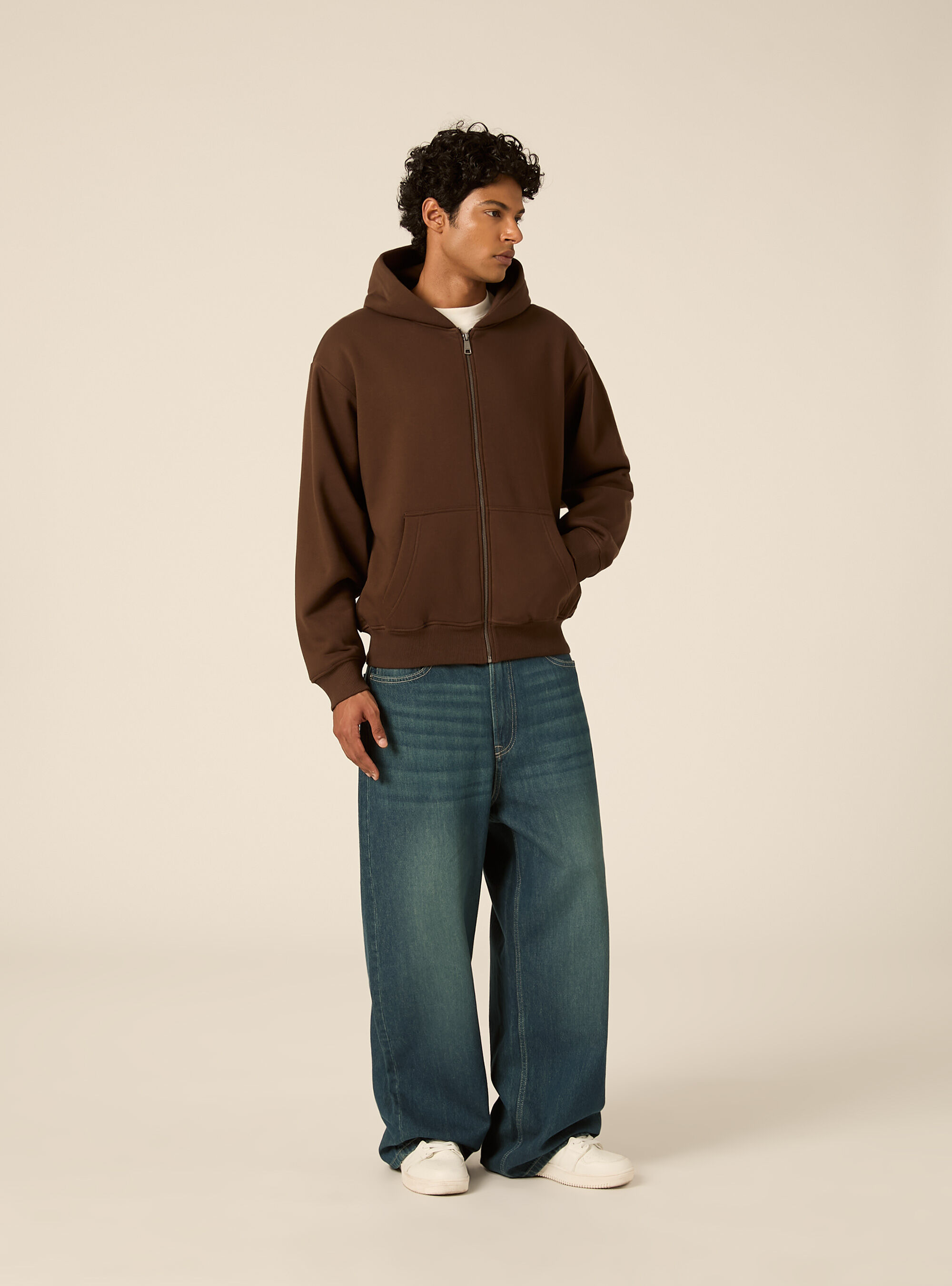 Cardigan basico boxy fit