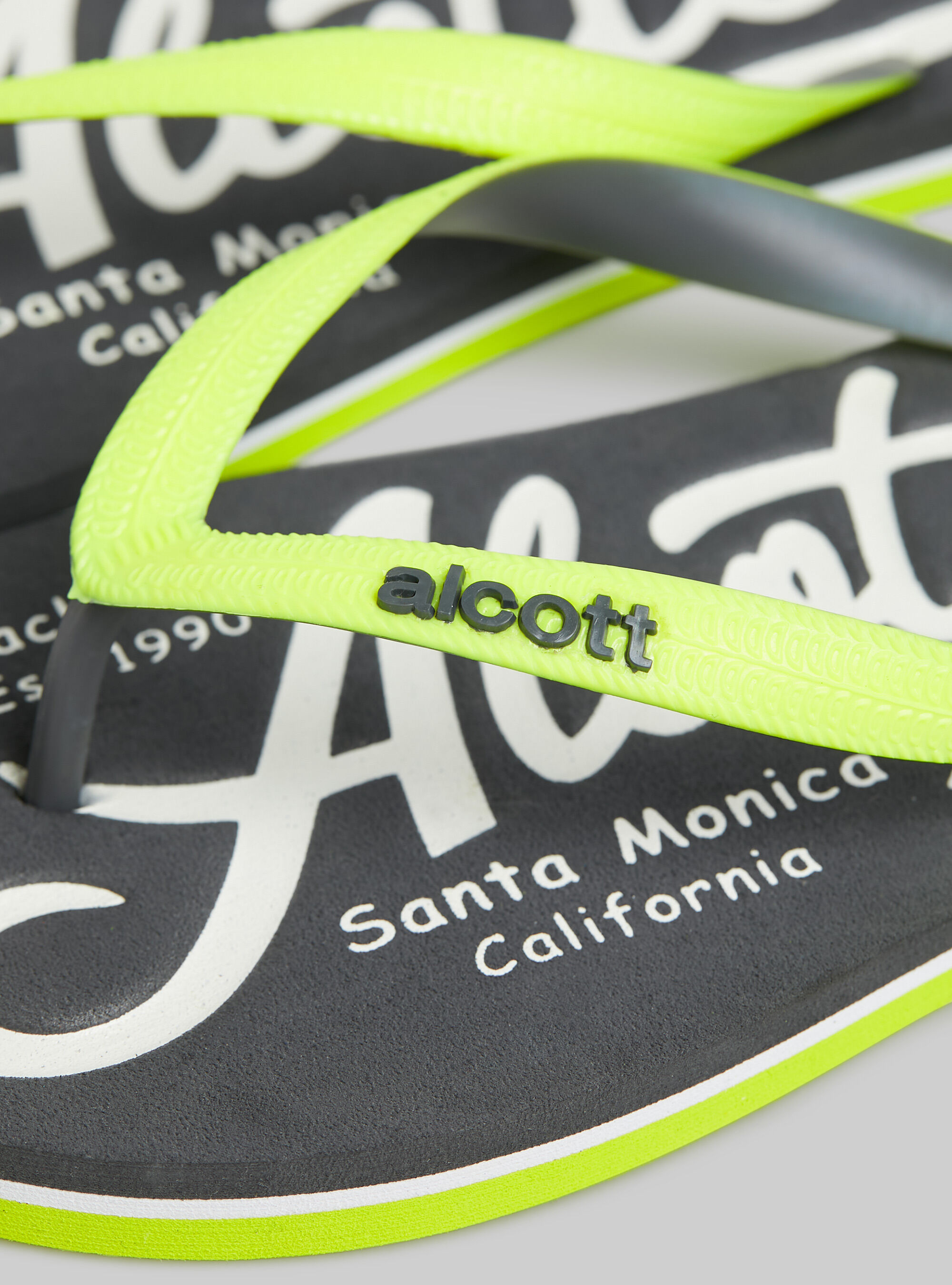 Infradito con logo a constrasto, GY3 GREY LIGHT
