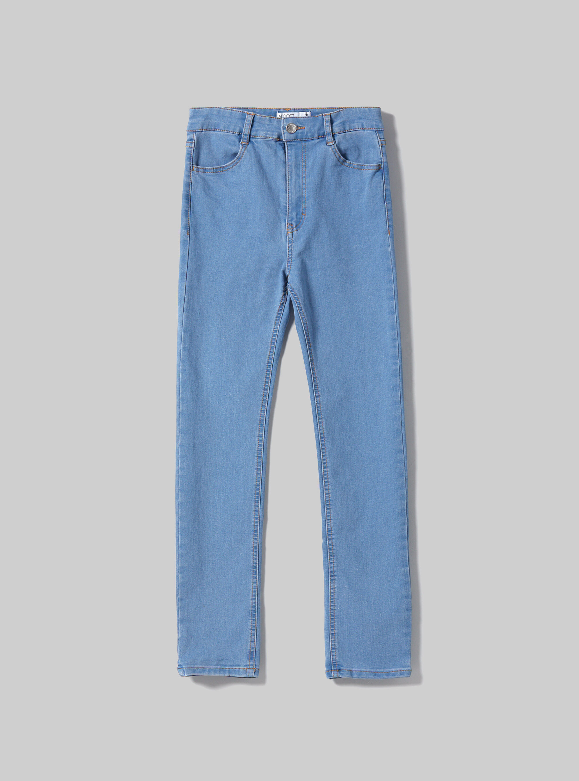 【HI FI FNK】Gently Linen Denim Skinny fit Helsinki jeans, Light Blue - Sisley