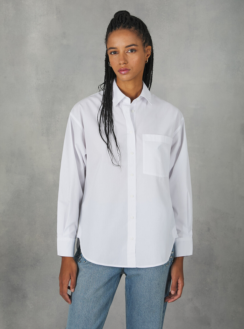 Camicia oversize in cotone