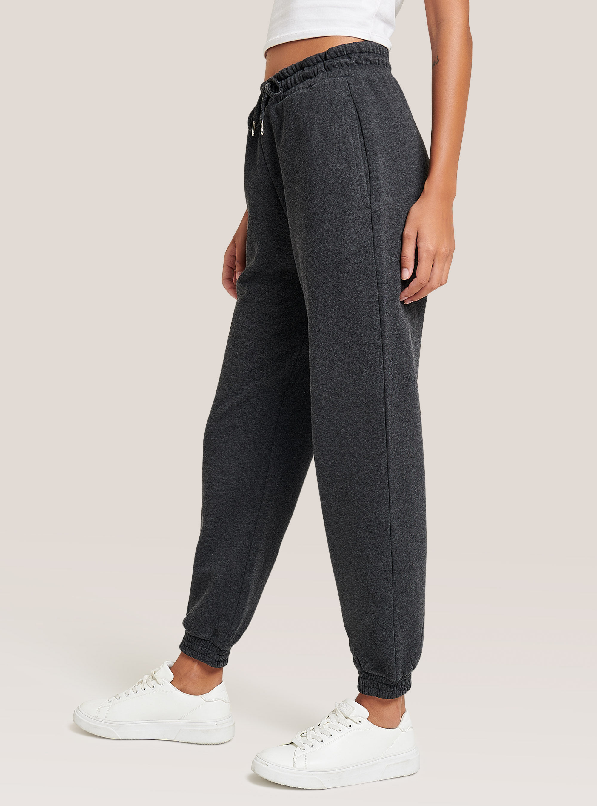 Pantaloni in felpa con fondo elastico