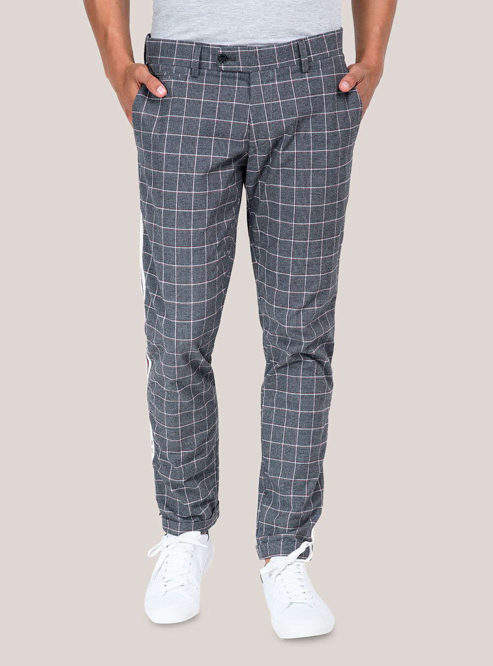 Pantaloni Uomo Milanostyle Mason S Beige A Quadri Derna It