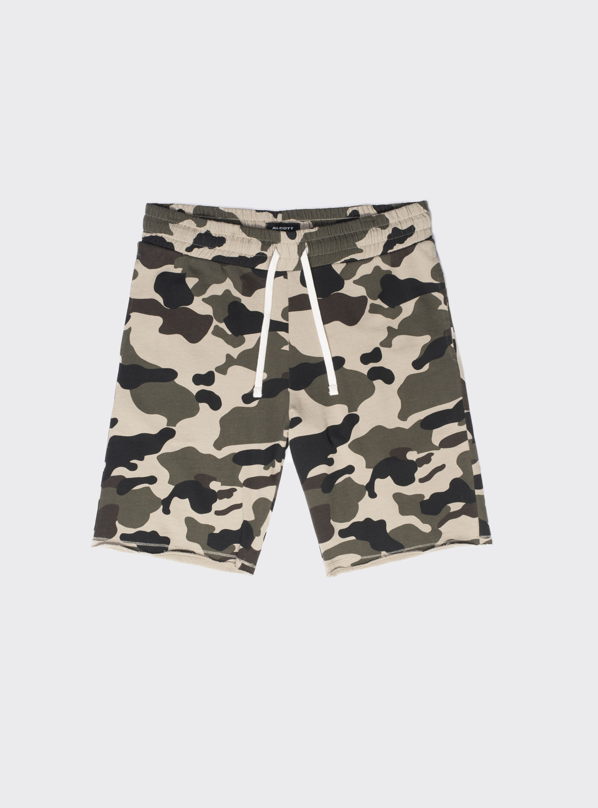 Camo fleece shorts top