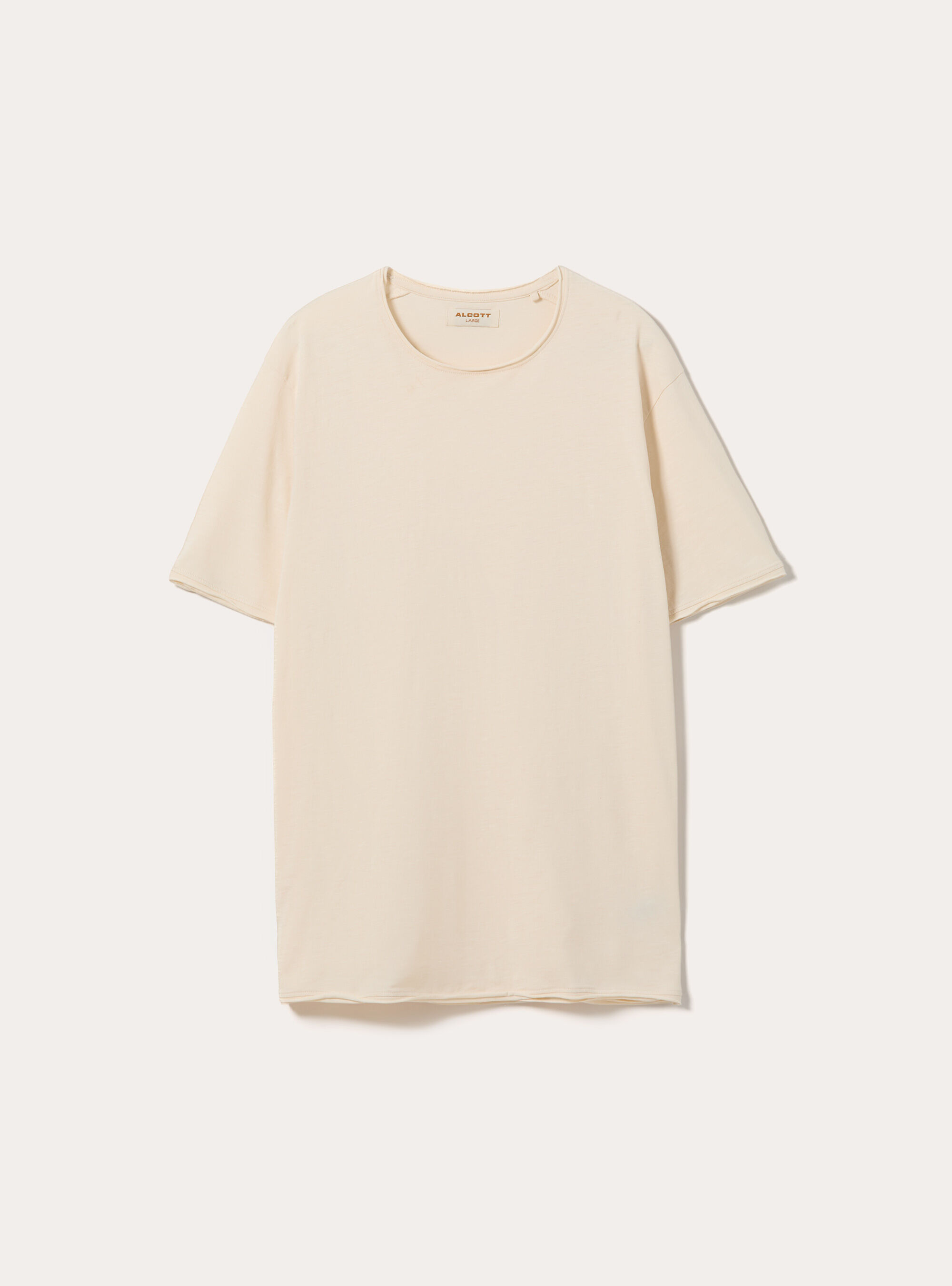 T-shirt slub tinta unita, CR3 CREAM LIGHT