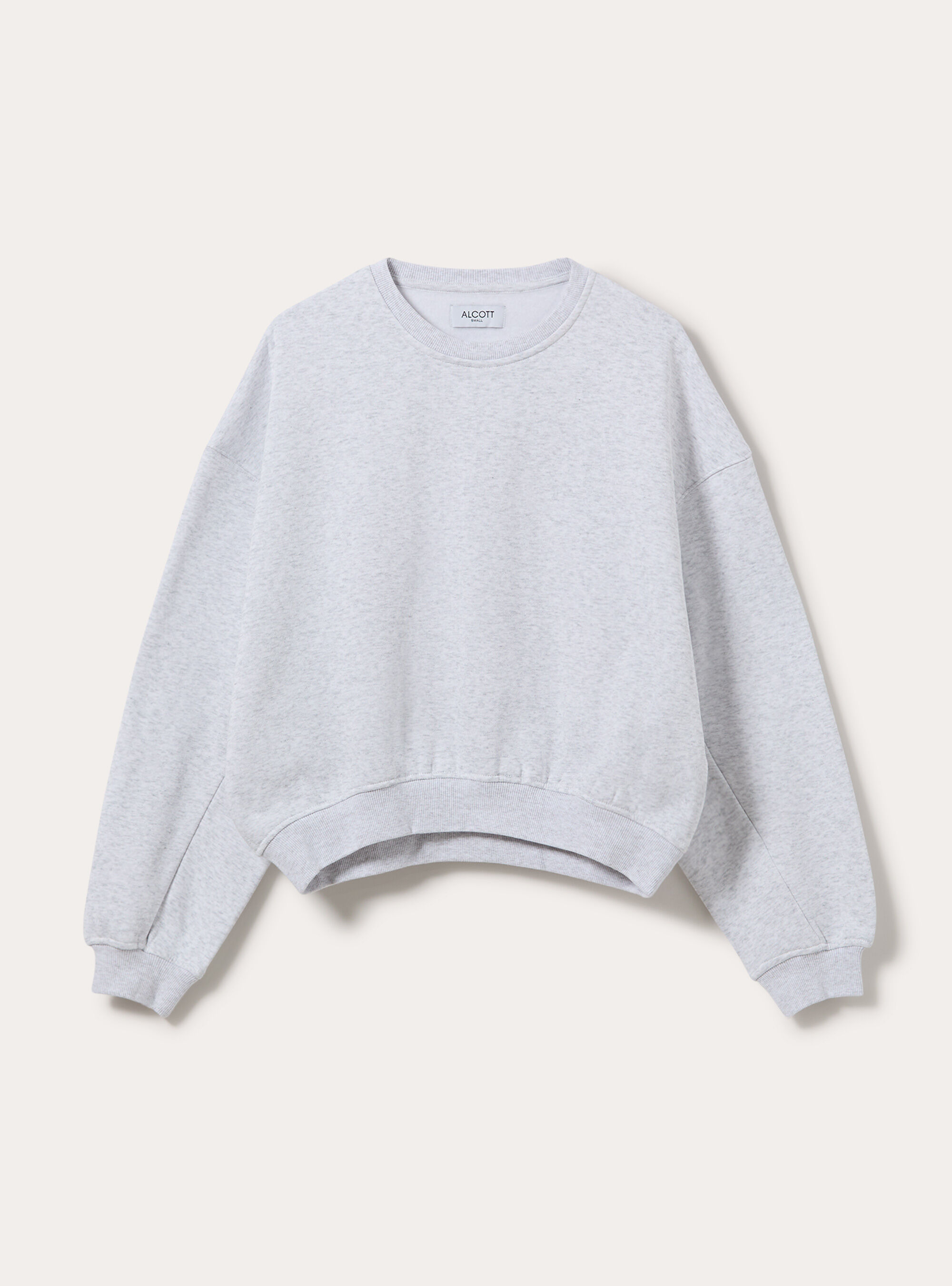 Felpa girocollo, MGY3 GREY MEL LIGHT