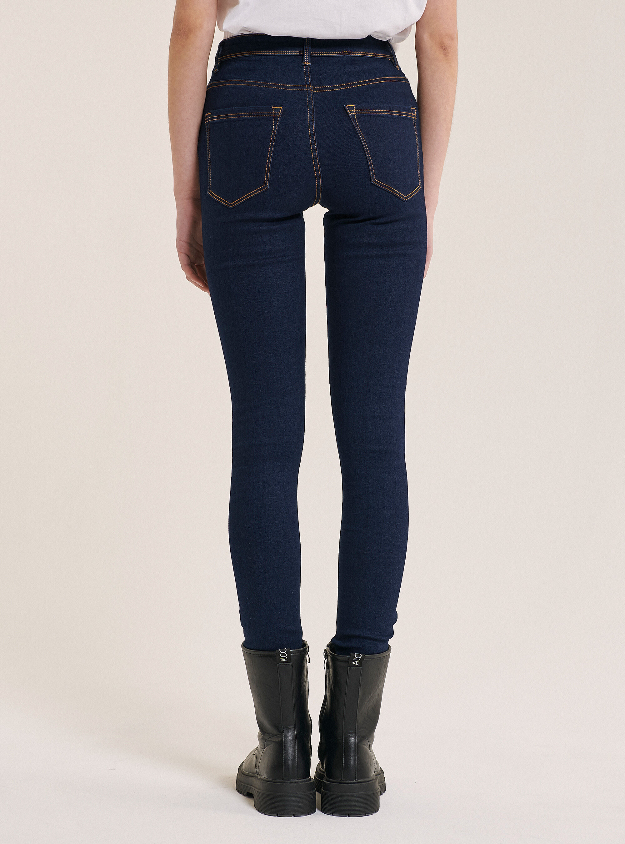 Super skinny high-waisted comfort fit jeans, BLUE