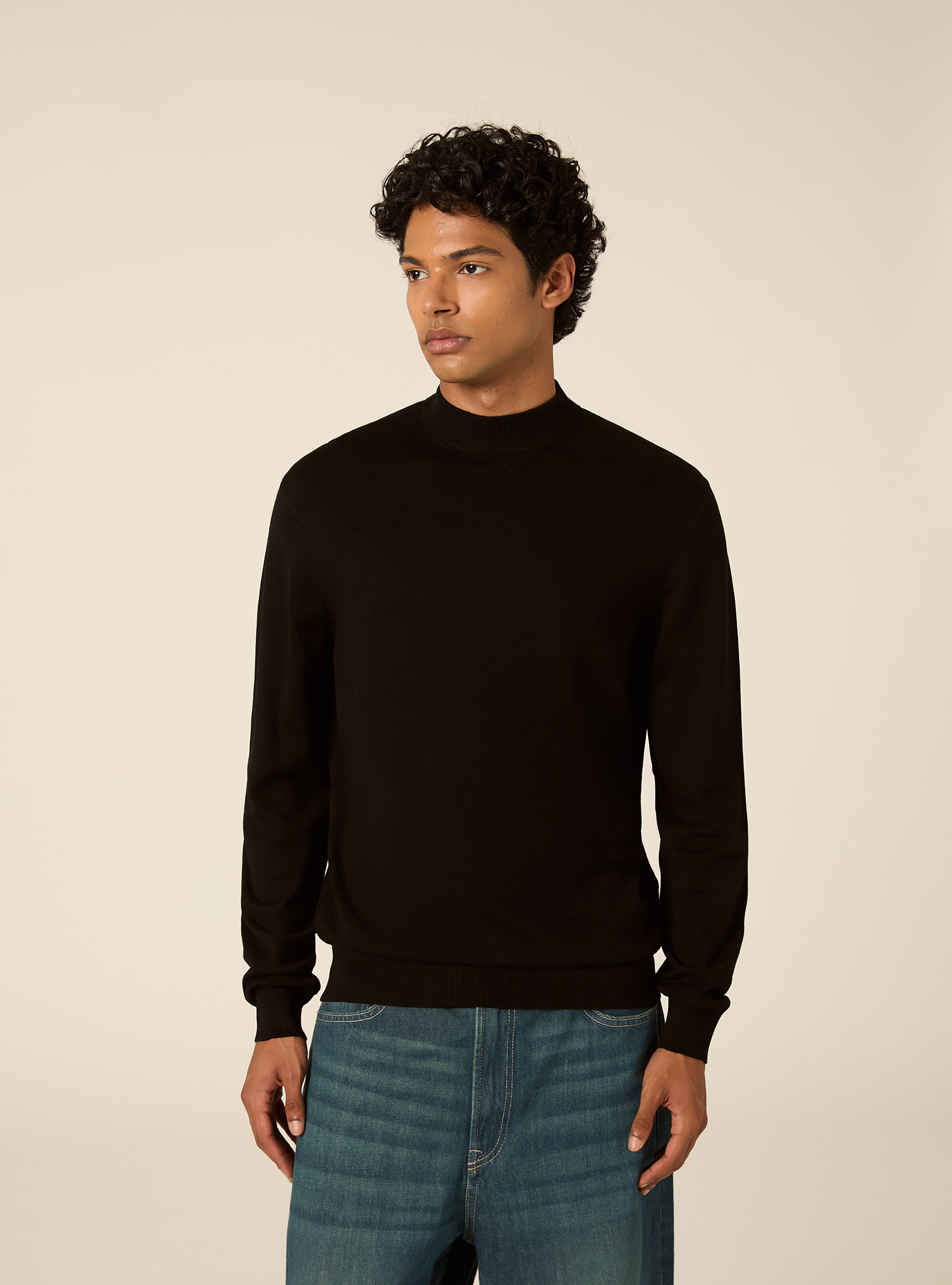 Maglia mezzocollo rasata