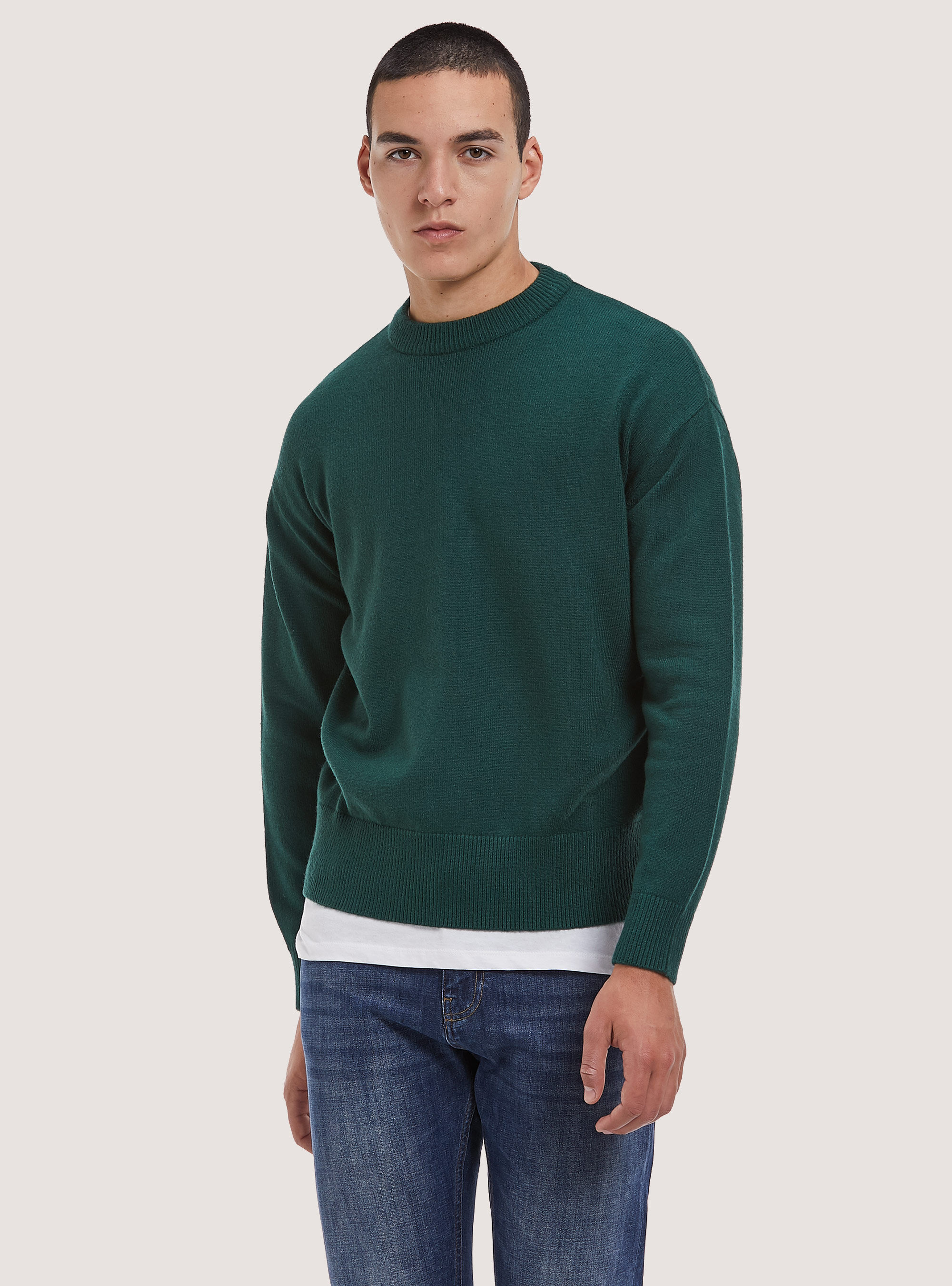 Pullover morbido boxy fit elasticizzato