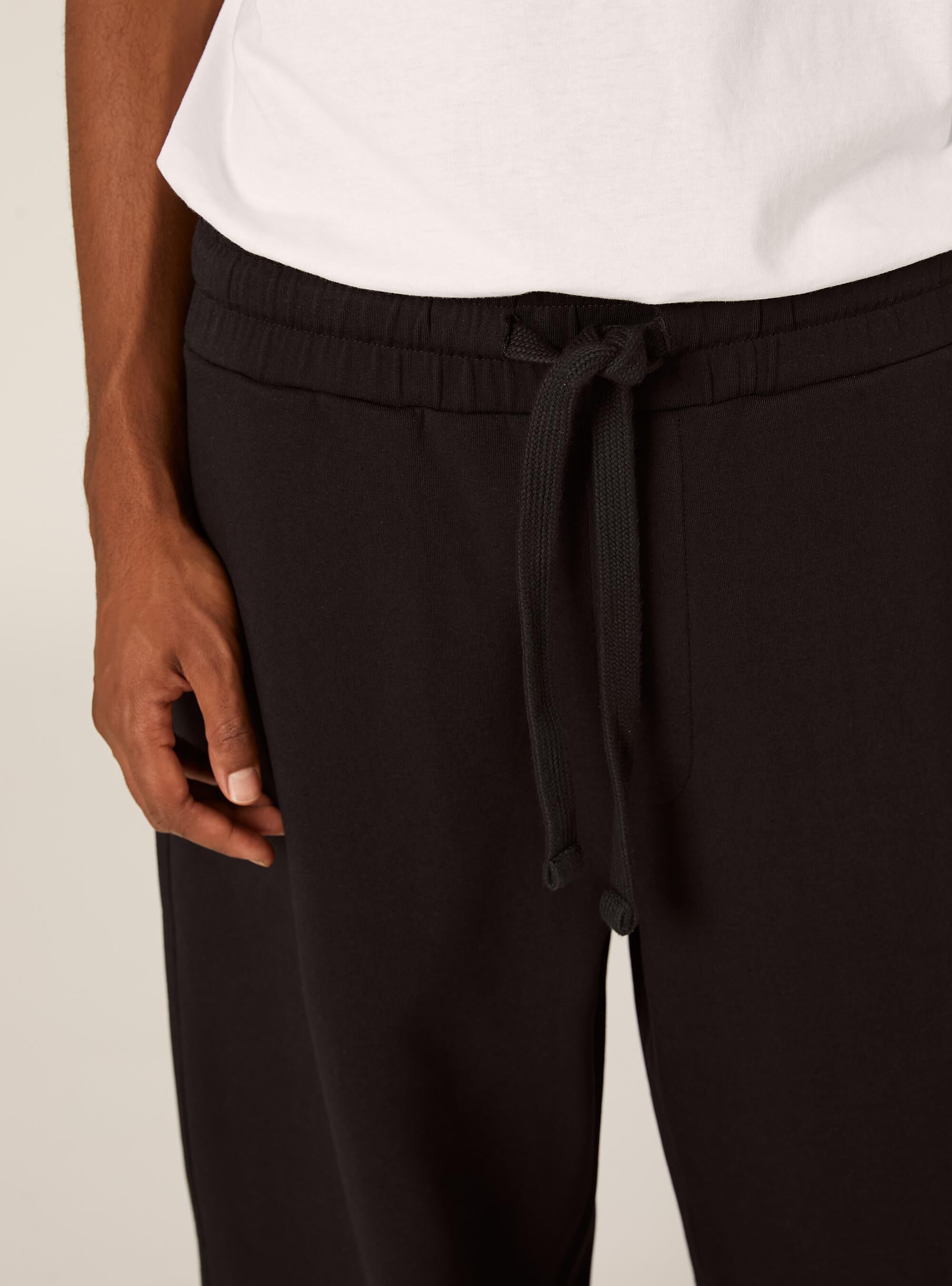 Pantalon jogger barrel soft touch, BK1 BLACK