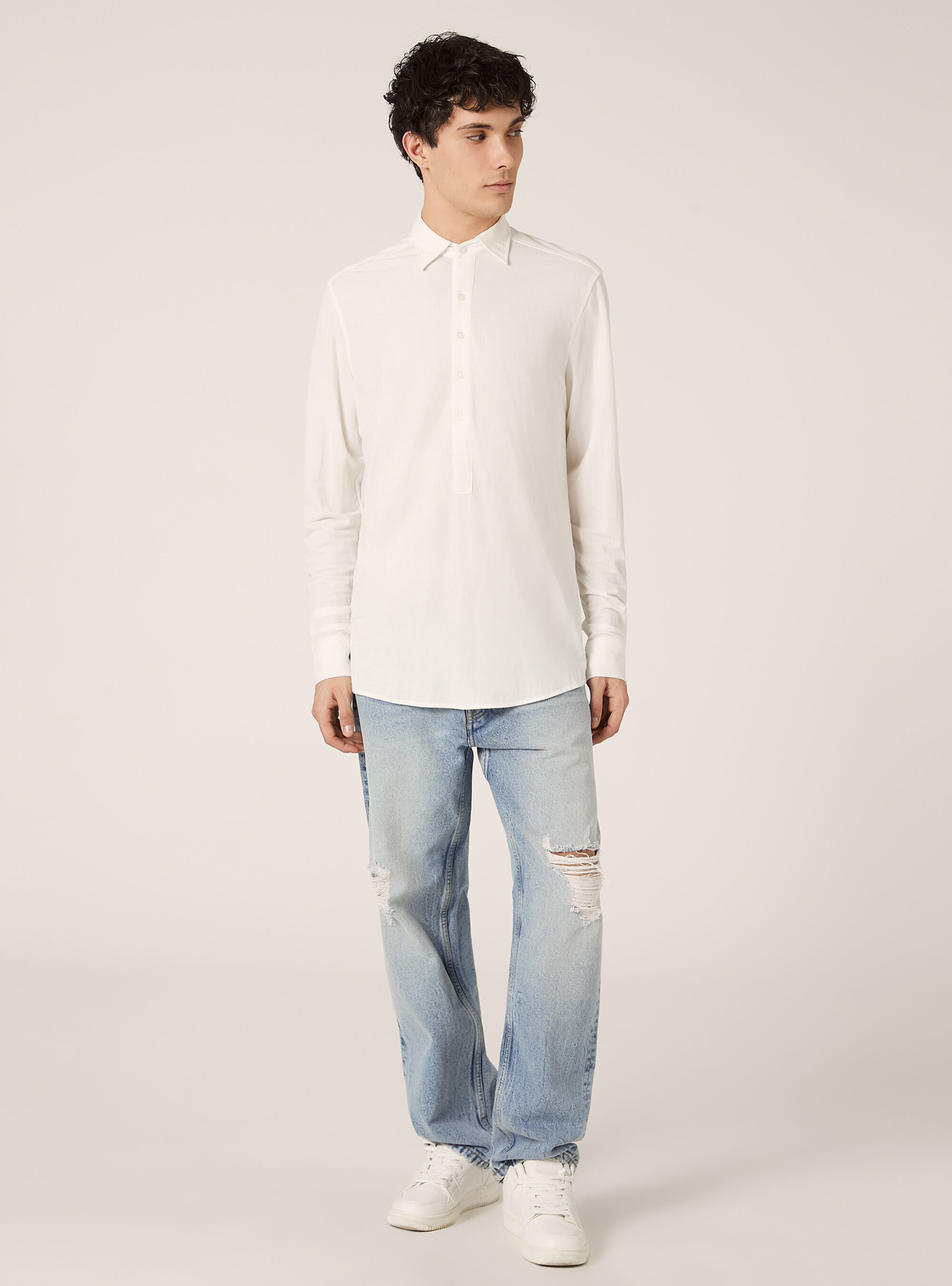 Half plate shirt, WH2 WHITE