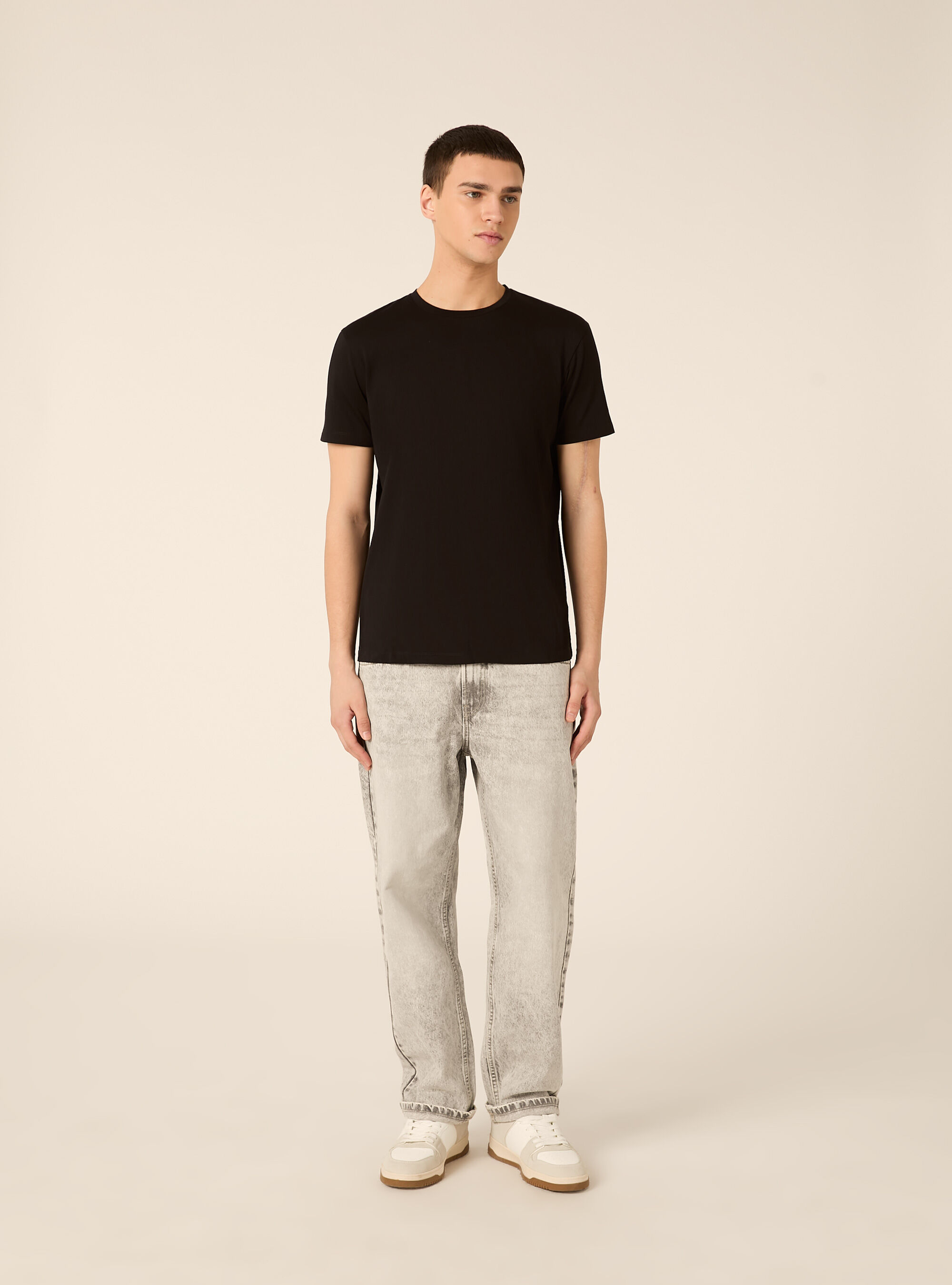 T-shirt basica in cotone supima