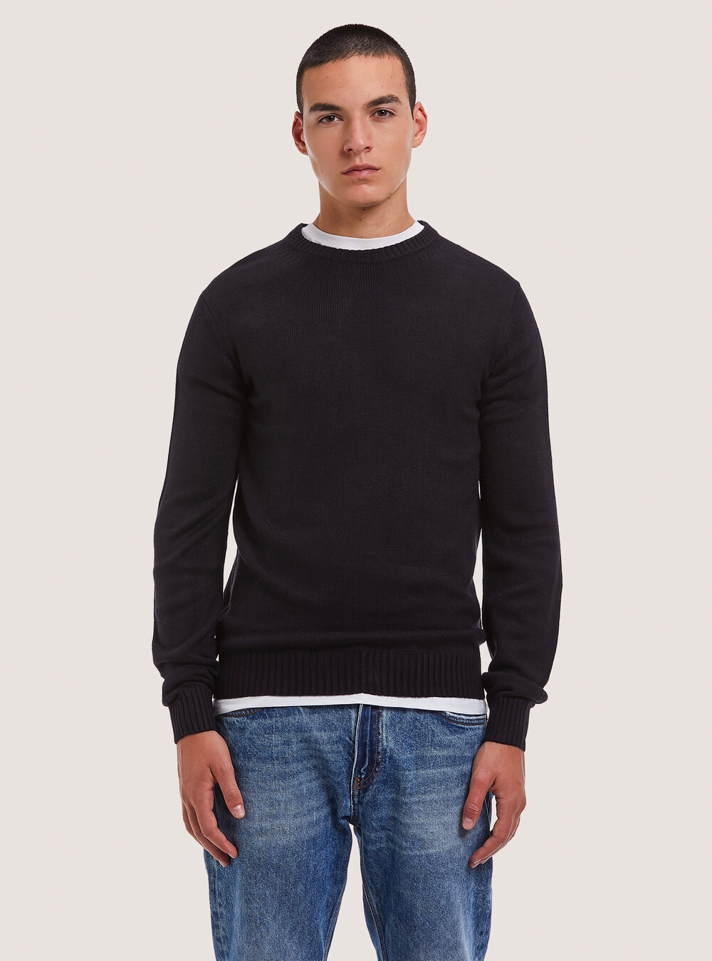 Cashmere effect crew-neck sweater | Alcott | Sweaters Uomo