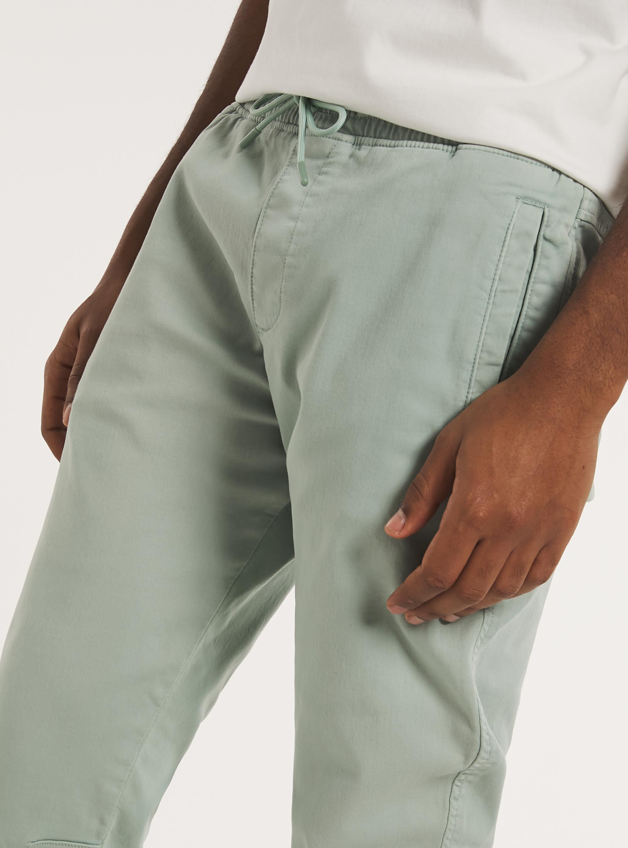 Cotton jogger trousers, GN3 GREEN LIGHT