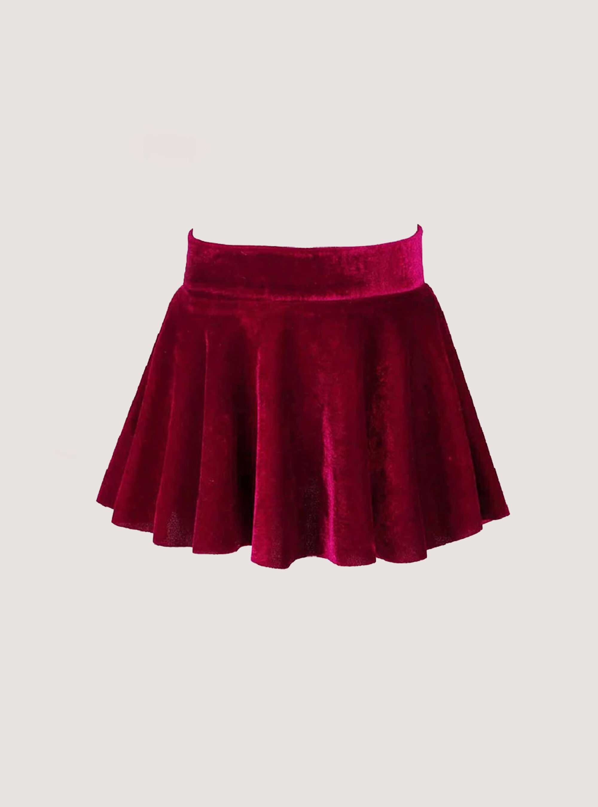 Miniskort in velluto, RD2 RED MEDIUM