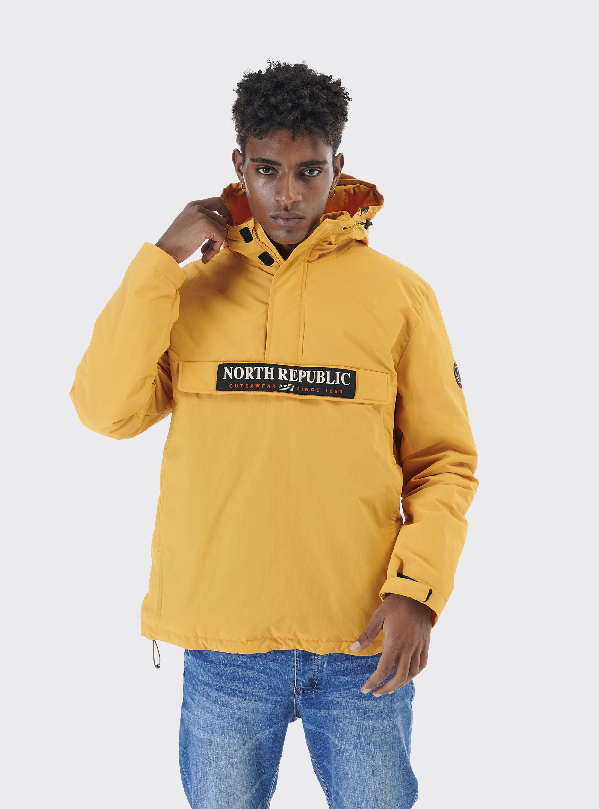 Mustard anorak jacket store