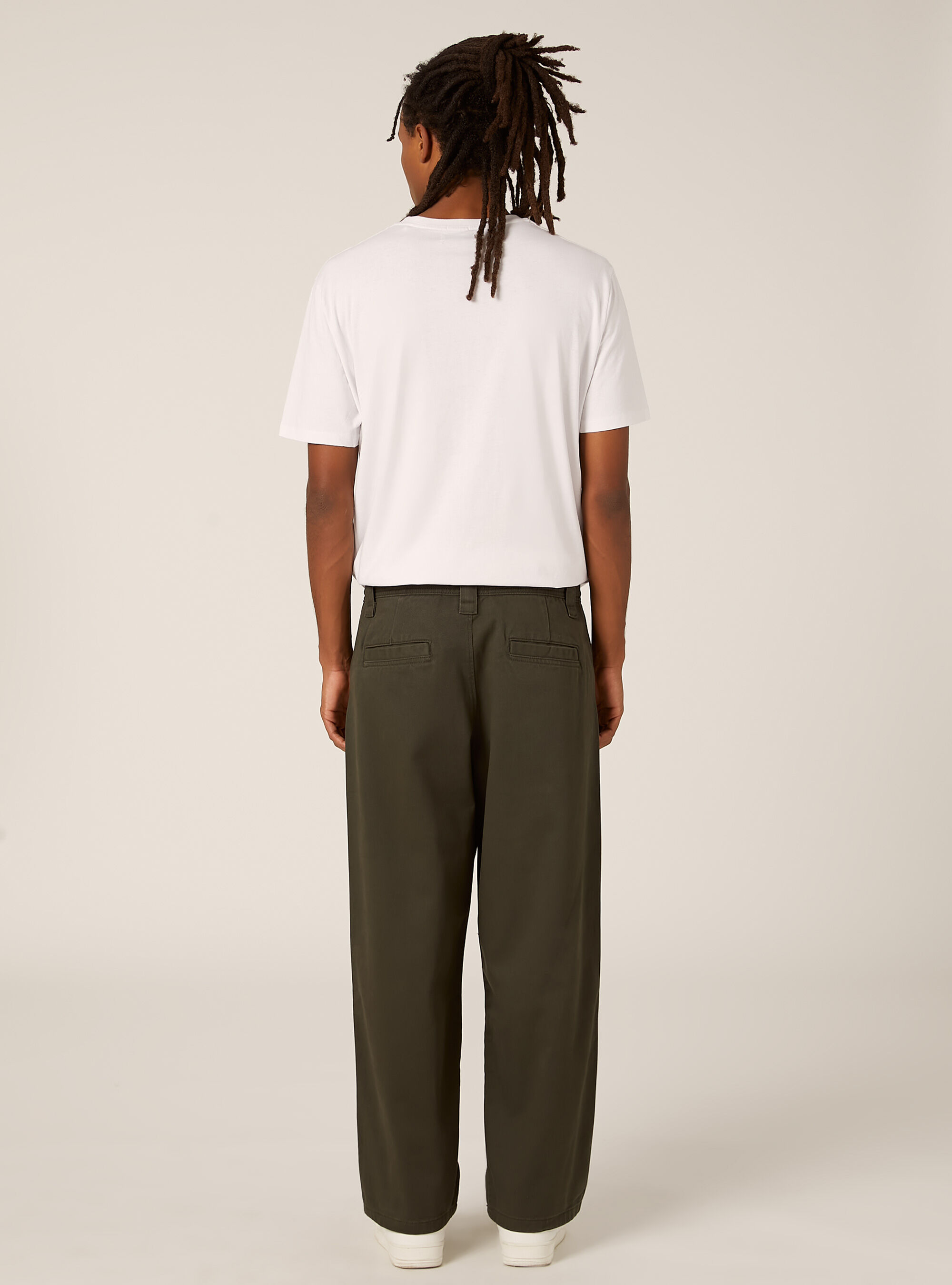 Chino in twill, KY1 KAKY DARK