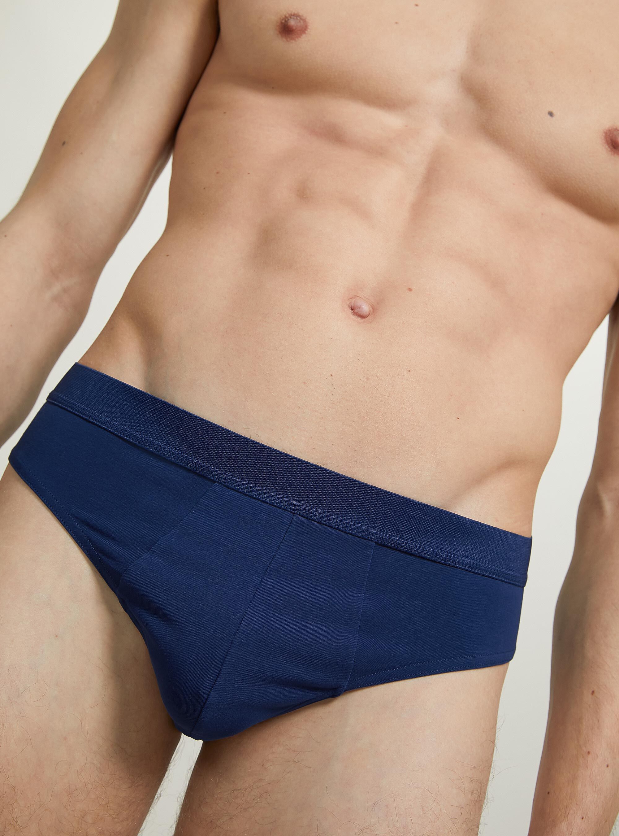 Lot de 3 calecons en coton extensible, NA2 NAVY MEDIUM