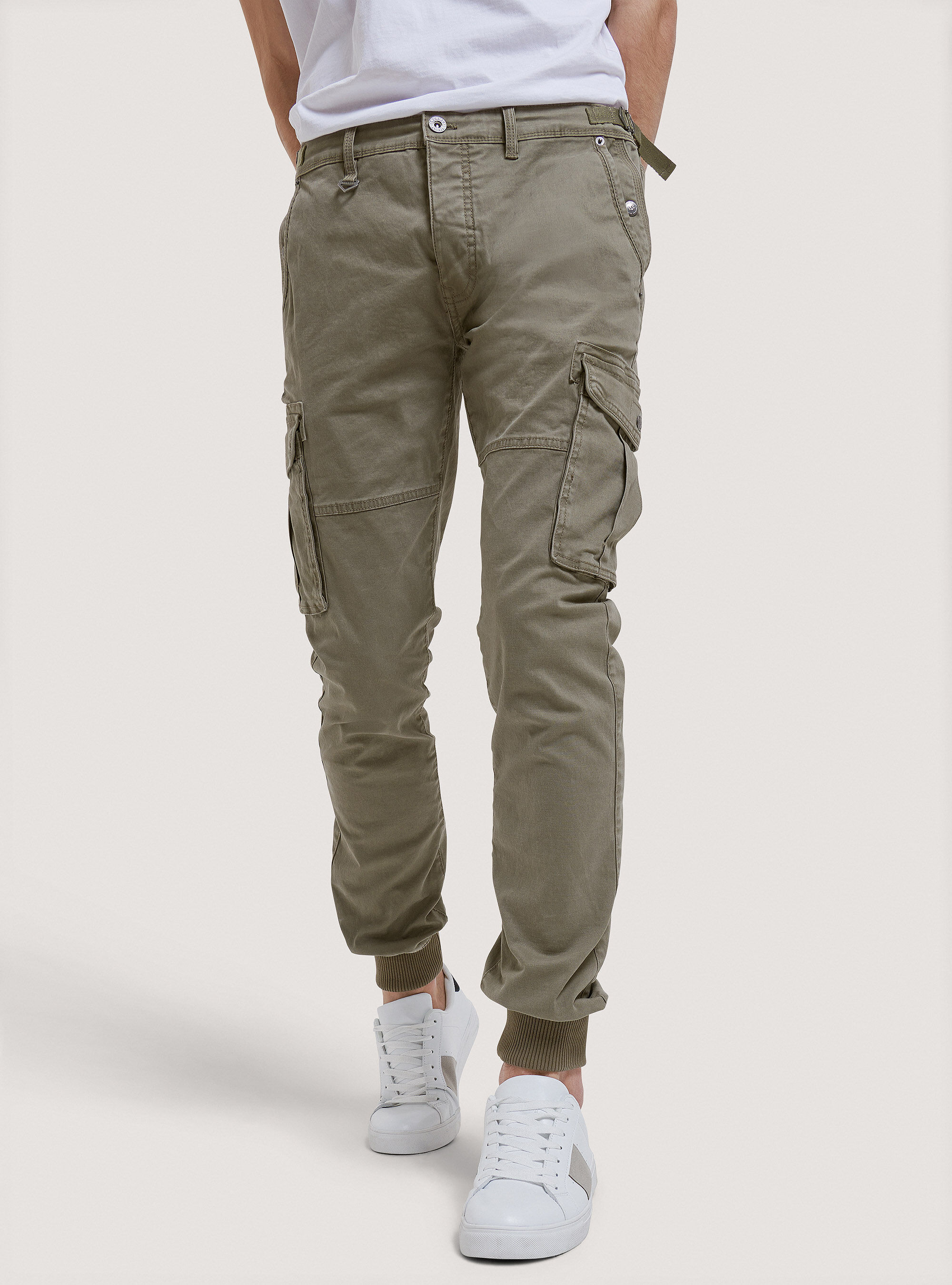 Pantaloni cargo in cotone con elastico | Alcott | Pantaloni Uomo