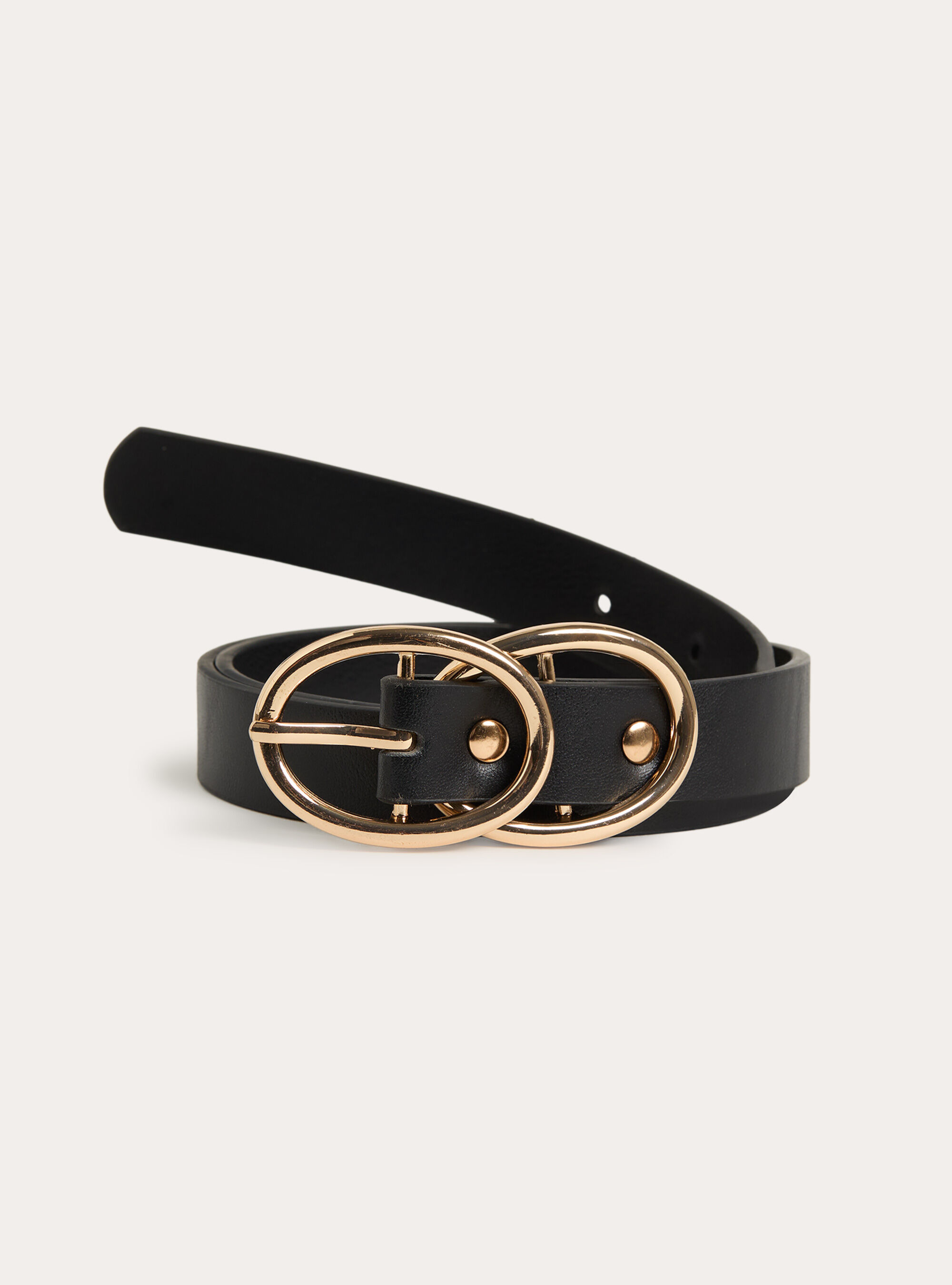 Ceinture a double boucle anneau