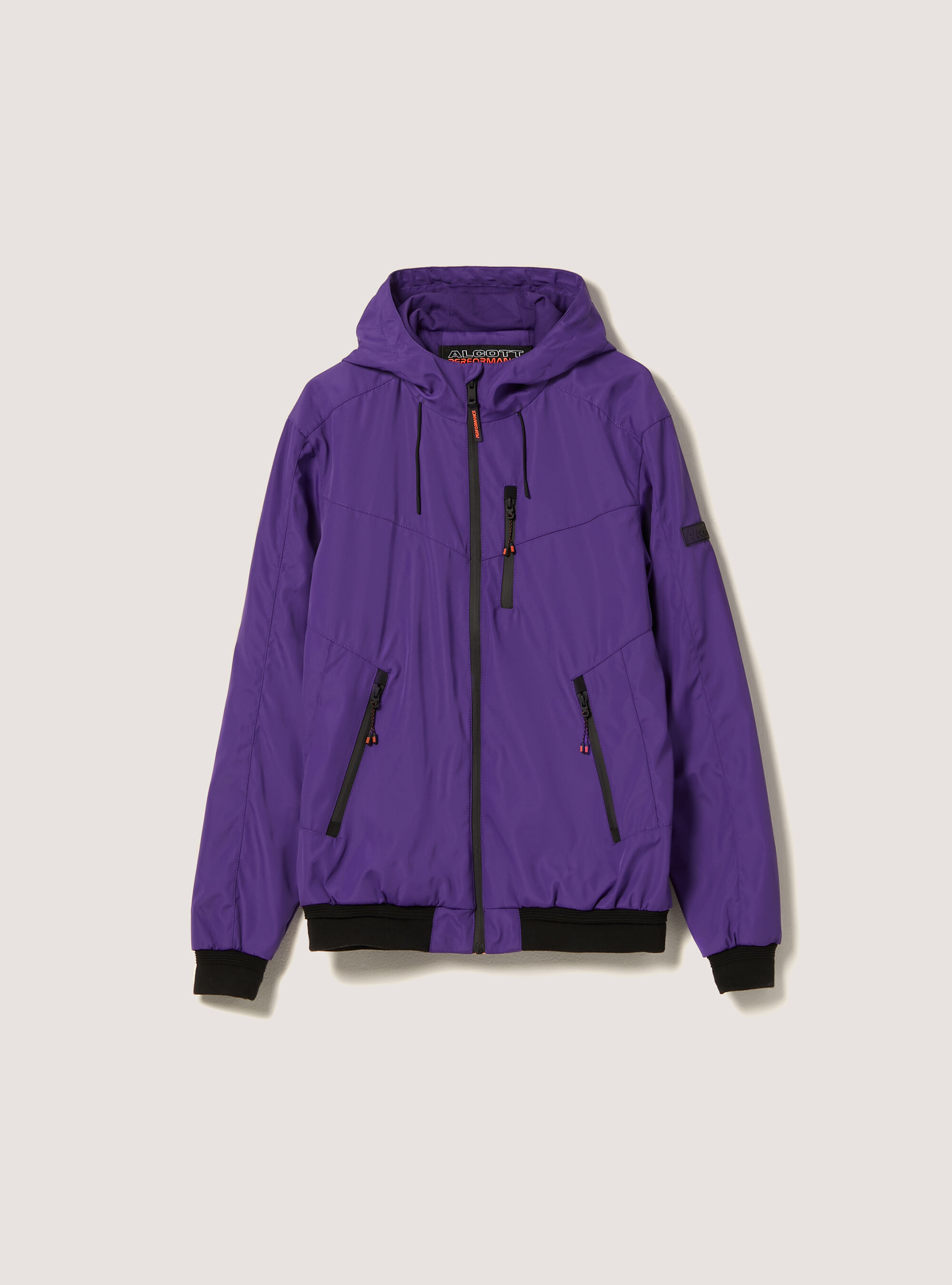 Chaqueta bomber con capucha a prueba de viento, VI2 VIOLET MEDIUM