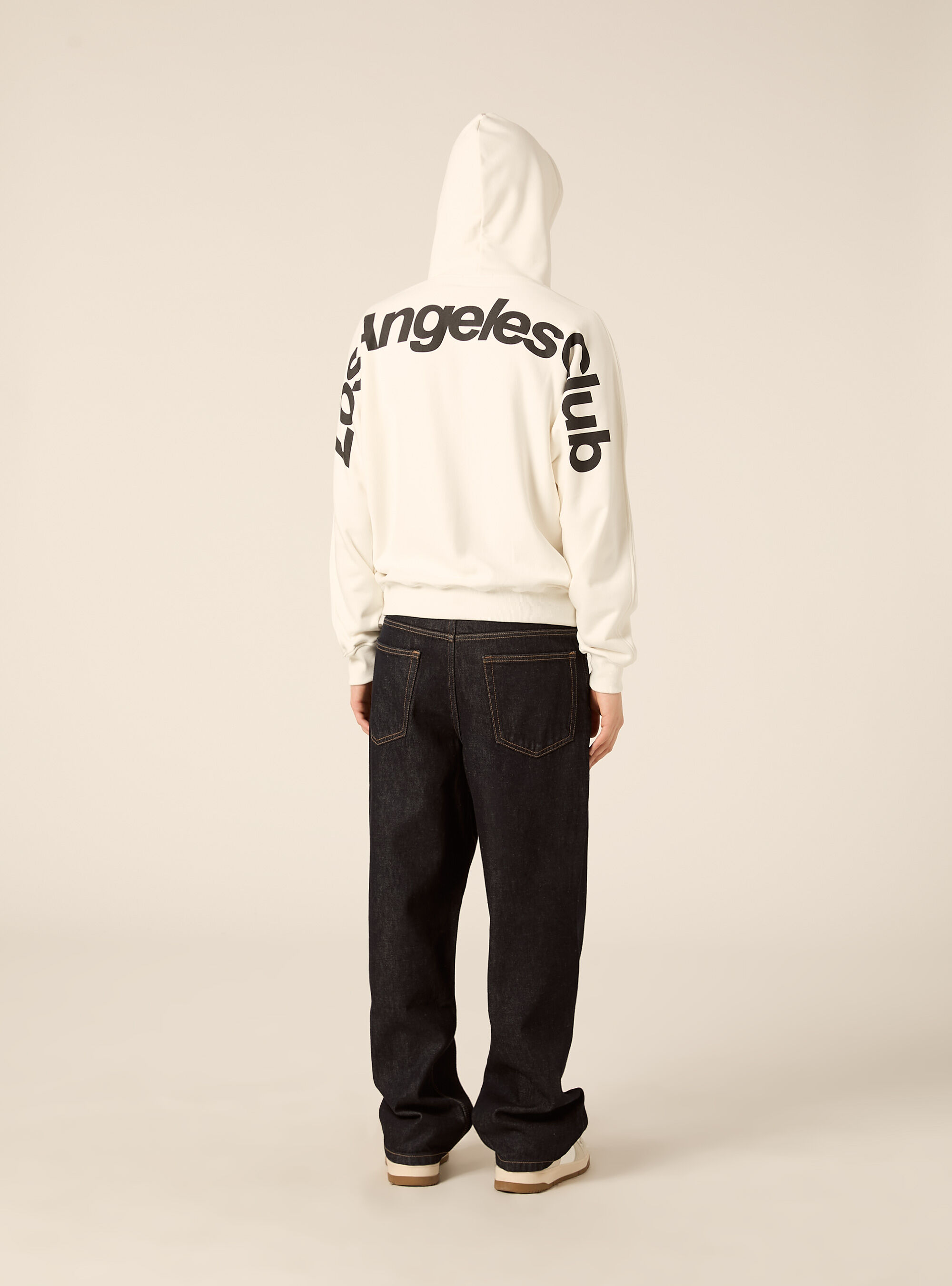 Felpa boxy con stampa puff, WH1 OFF WHITE