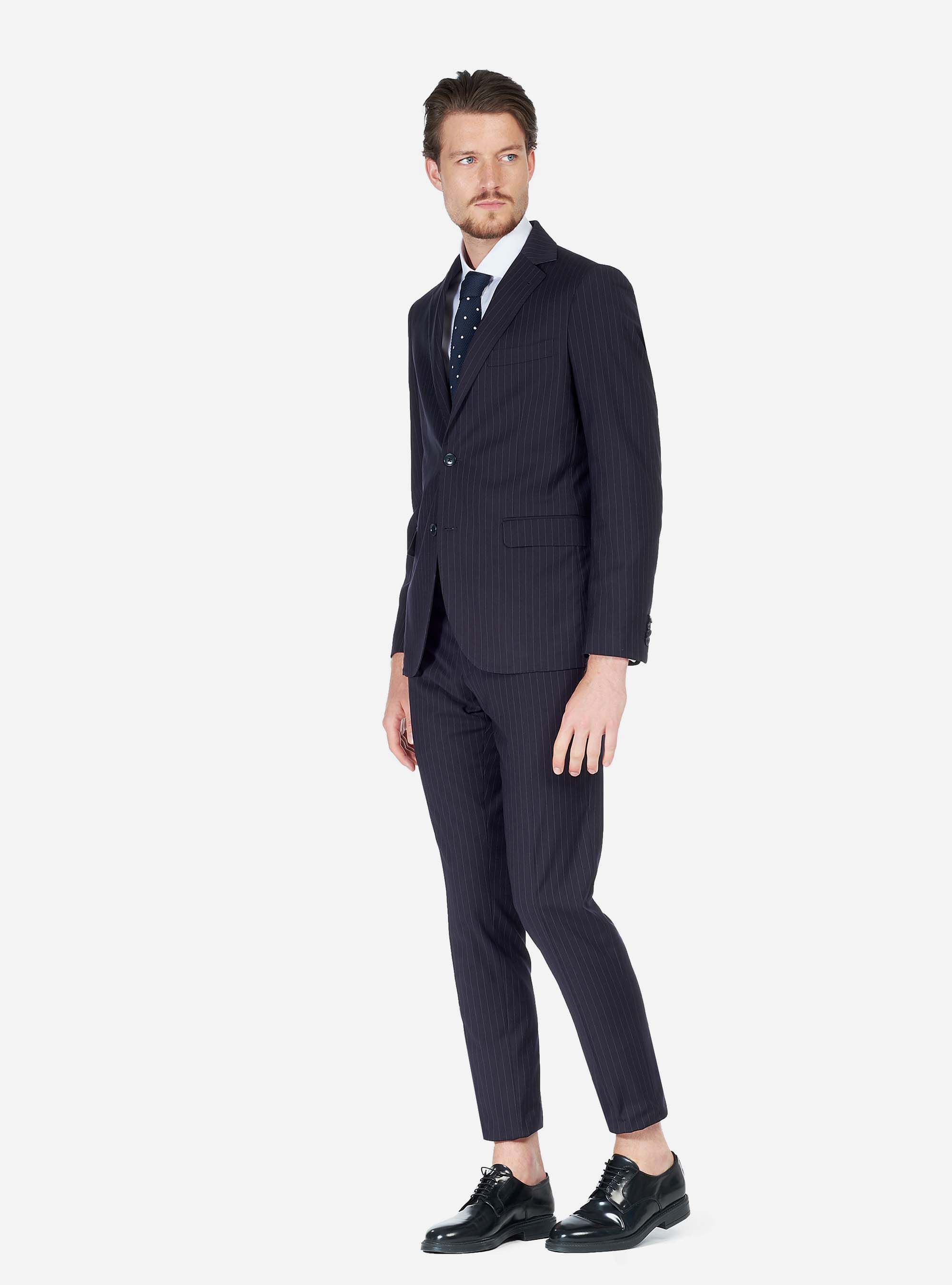 PINSTRIPE SUIT, BLUE