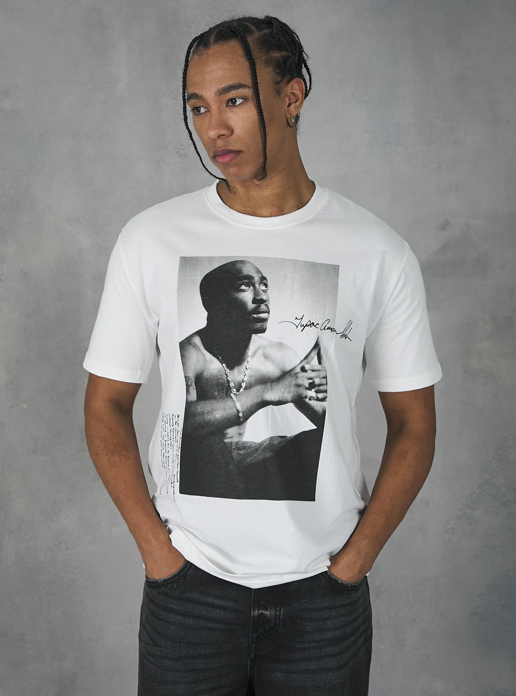 Tupac / Alcott t-shirt, WH1 OFF WHITE