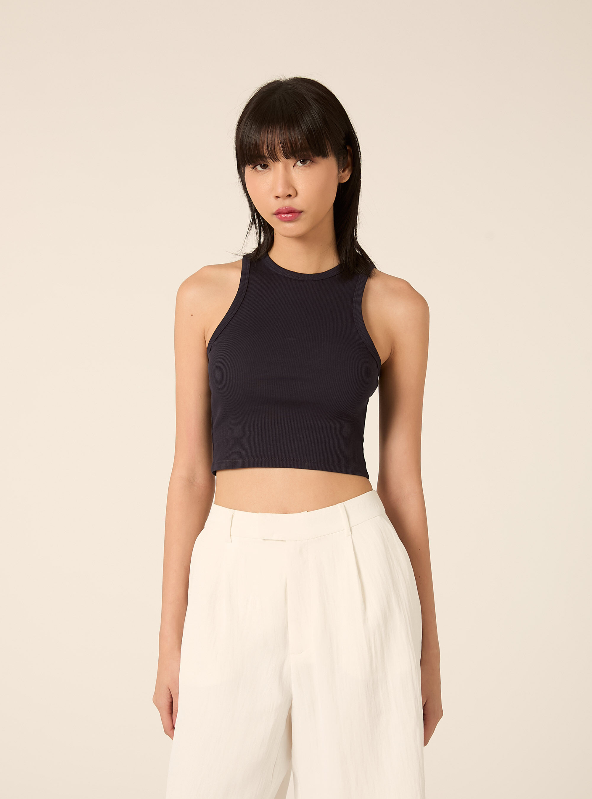 Canotta basic in cannete', NA3 NAVY LIGHT