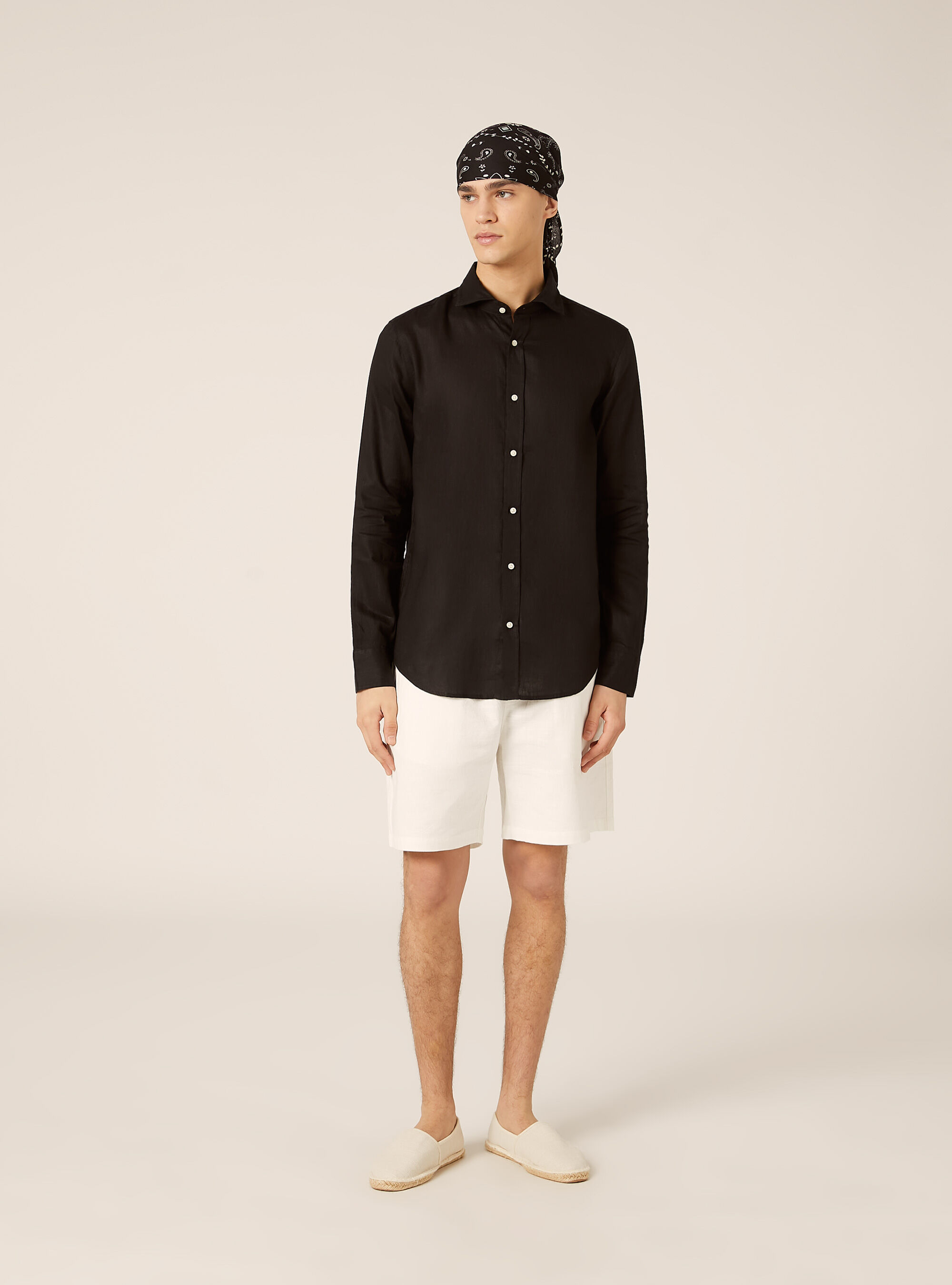 Camicia basica in lino