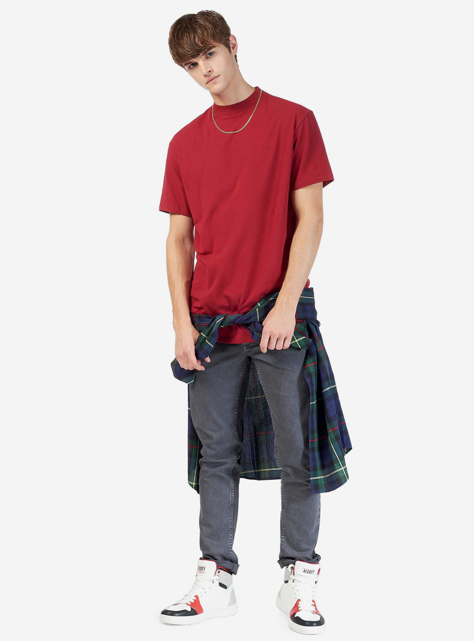 Maglietta tinta unita, BORDEAUX