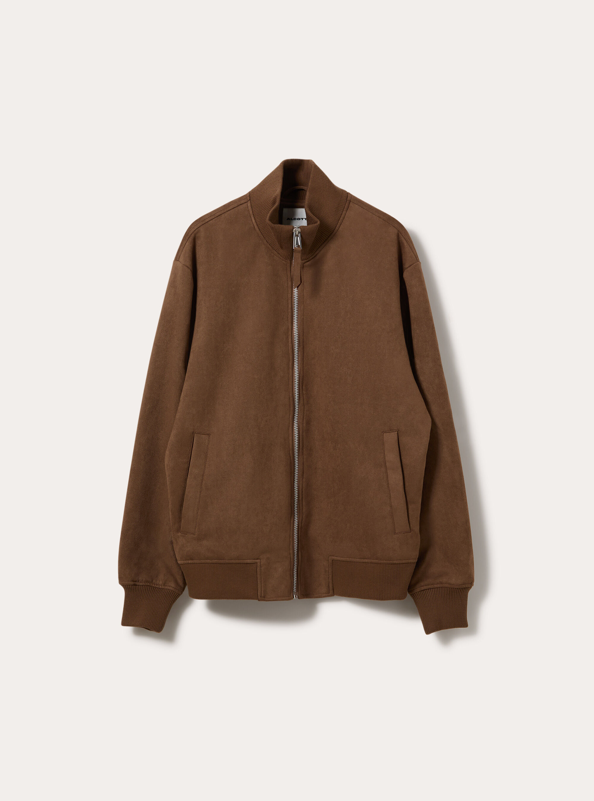 Giubbotto bomber effetto suede, TB2 TOBACCO MEDIUM