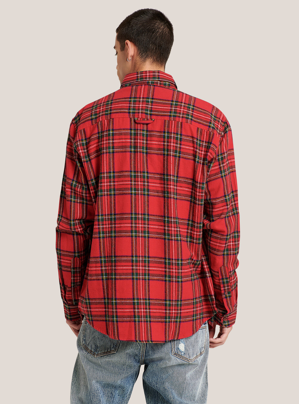 Camicia A Quadri Rossa Nera CAMICIA BRANDIT MANICA CORTA A QUADRI