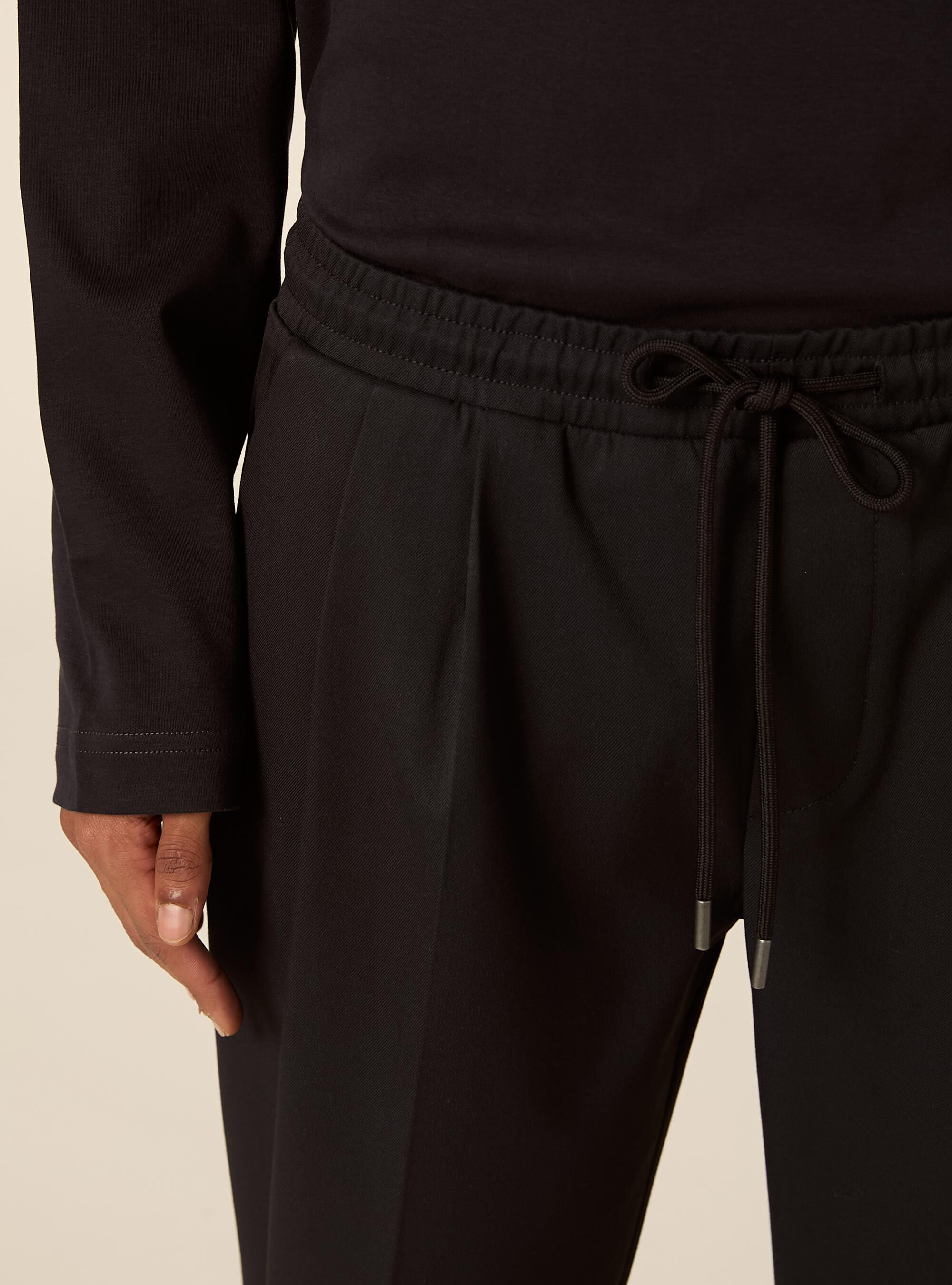 Pantalone jogger in twill, NA1 NAVY DARK